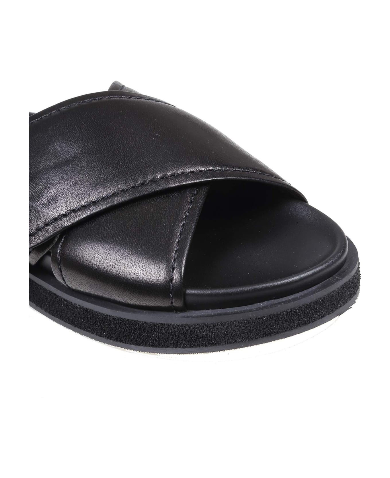 Jimmy Choo Jimmy Joo Sandal In Black Nappa - Black