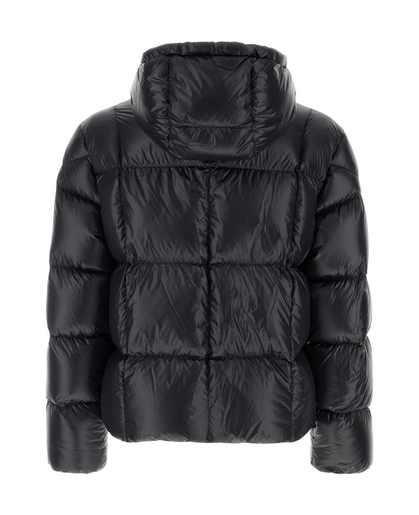 Moncler Black Nylon Serfanto Down Jacket - Black