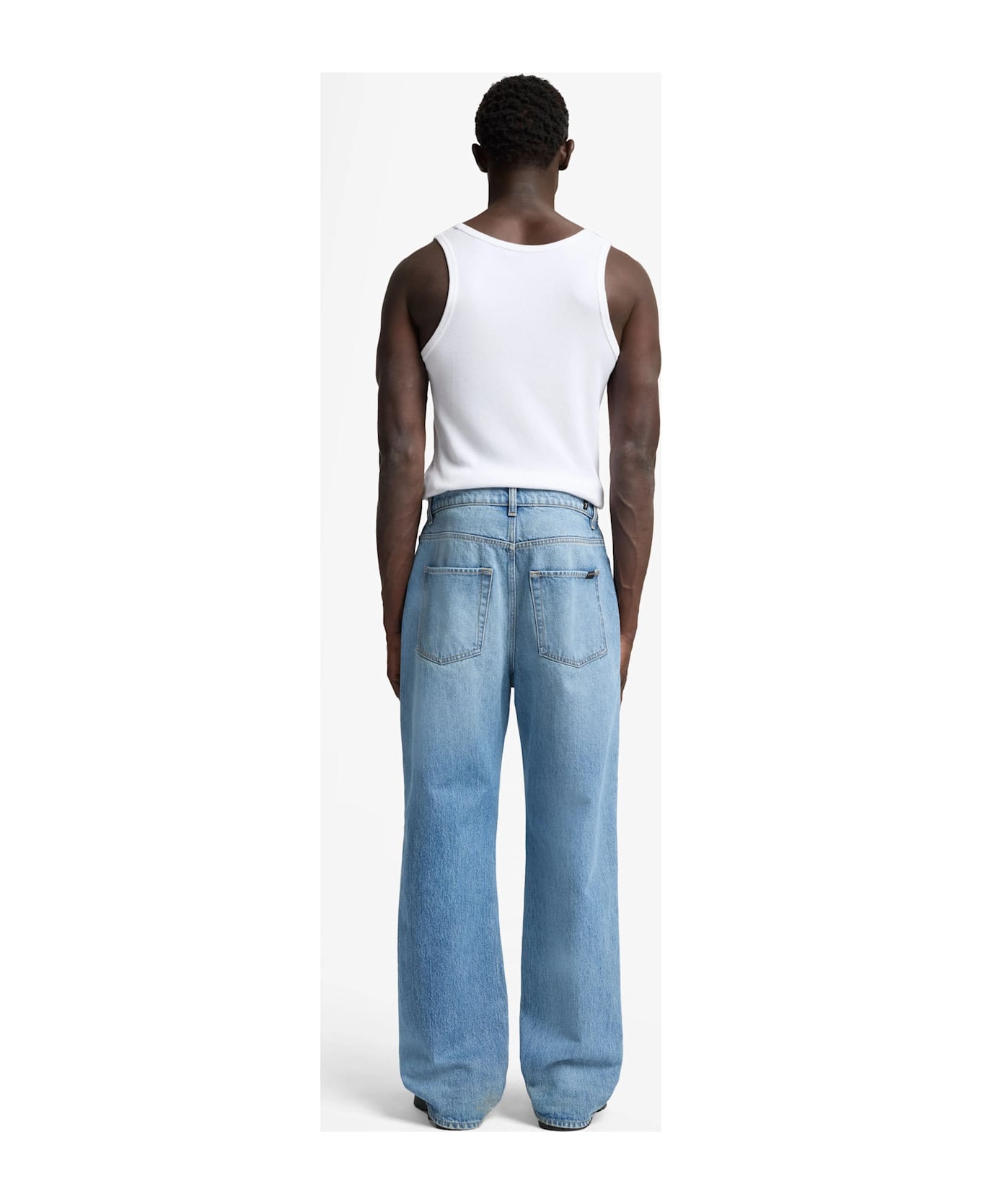 7 For All Mankind Wide Leg Mason - Light Blue