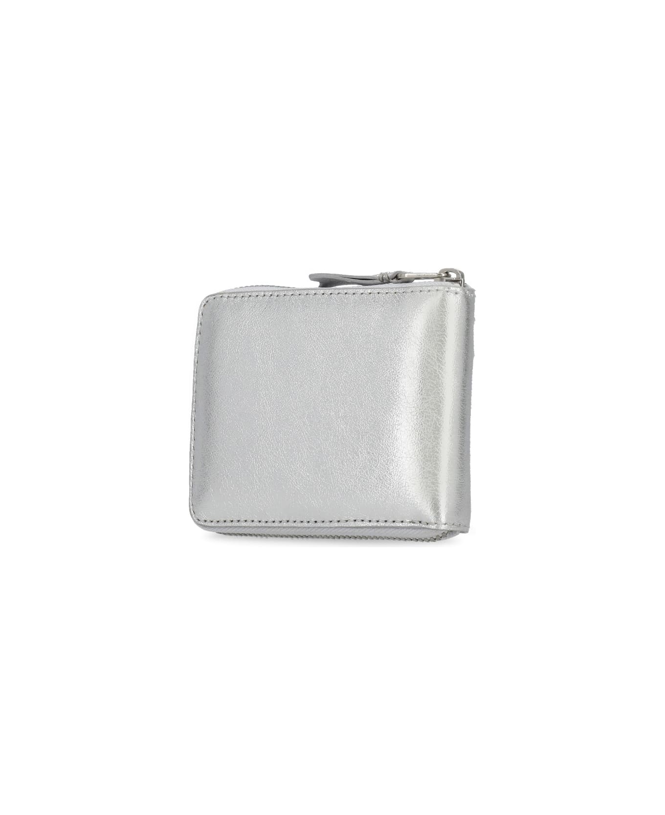 Comme des Garçons Wallet Leather Wallet - Silver 財布