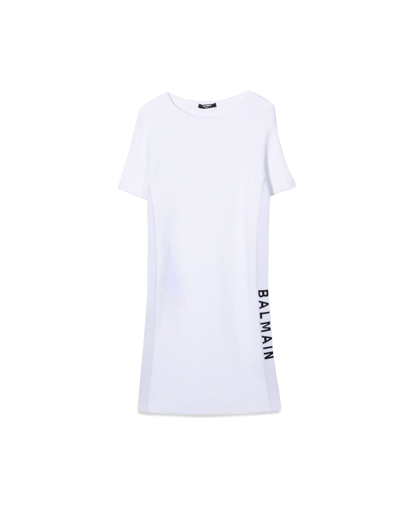 Balmain Logo Dress - WHITE ワンピース＆ドレス