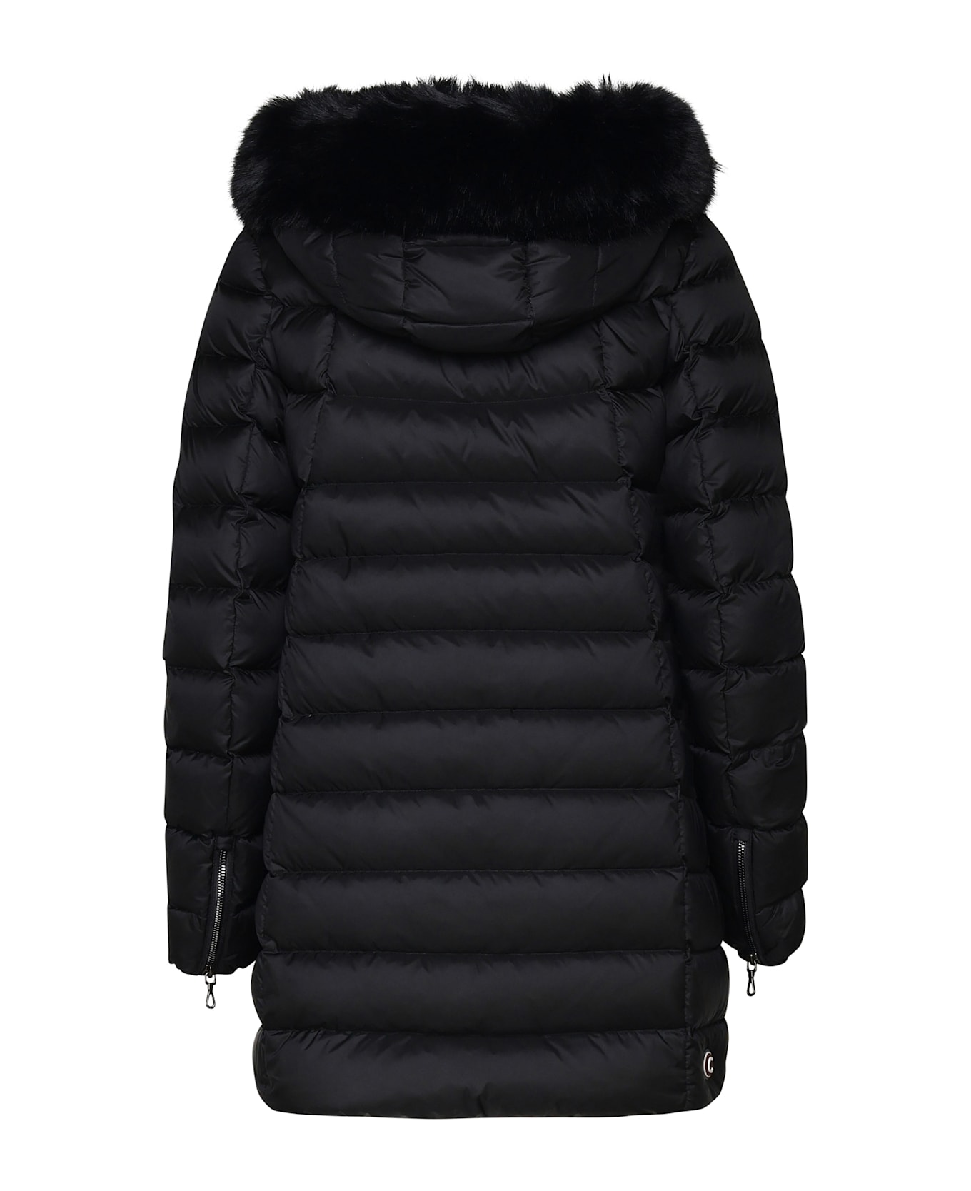 Colmar Down Jacket With Fur On The Hood - Black