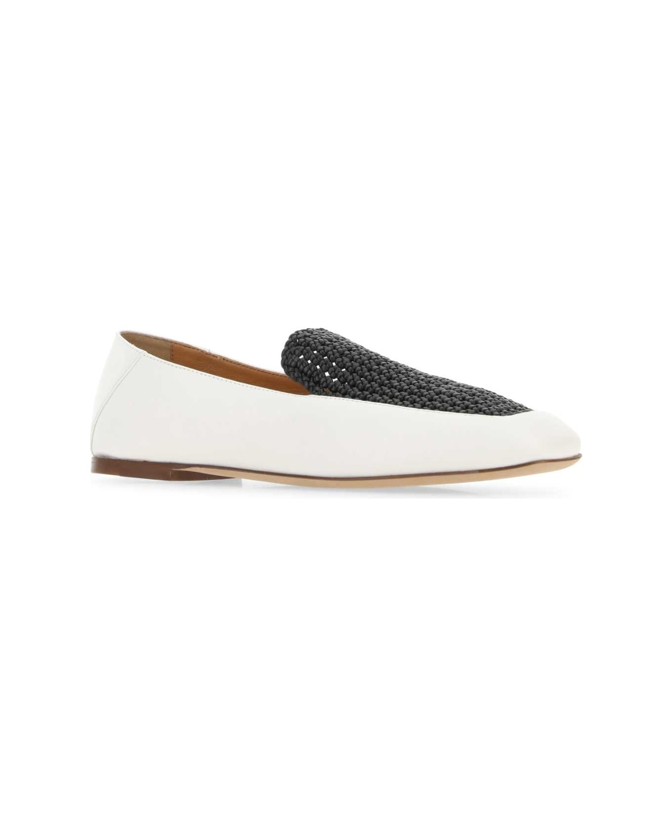 Chloé Two-tone Leather Olene Loafers - 90K