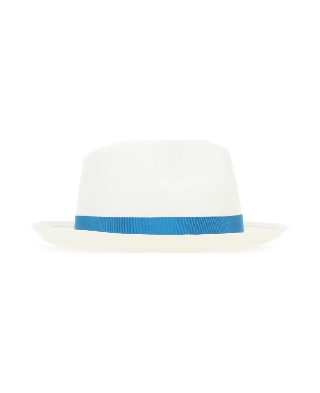 Borsalino White Straw Hat - 0038