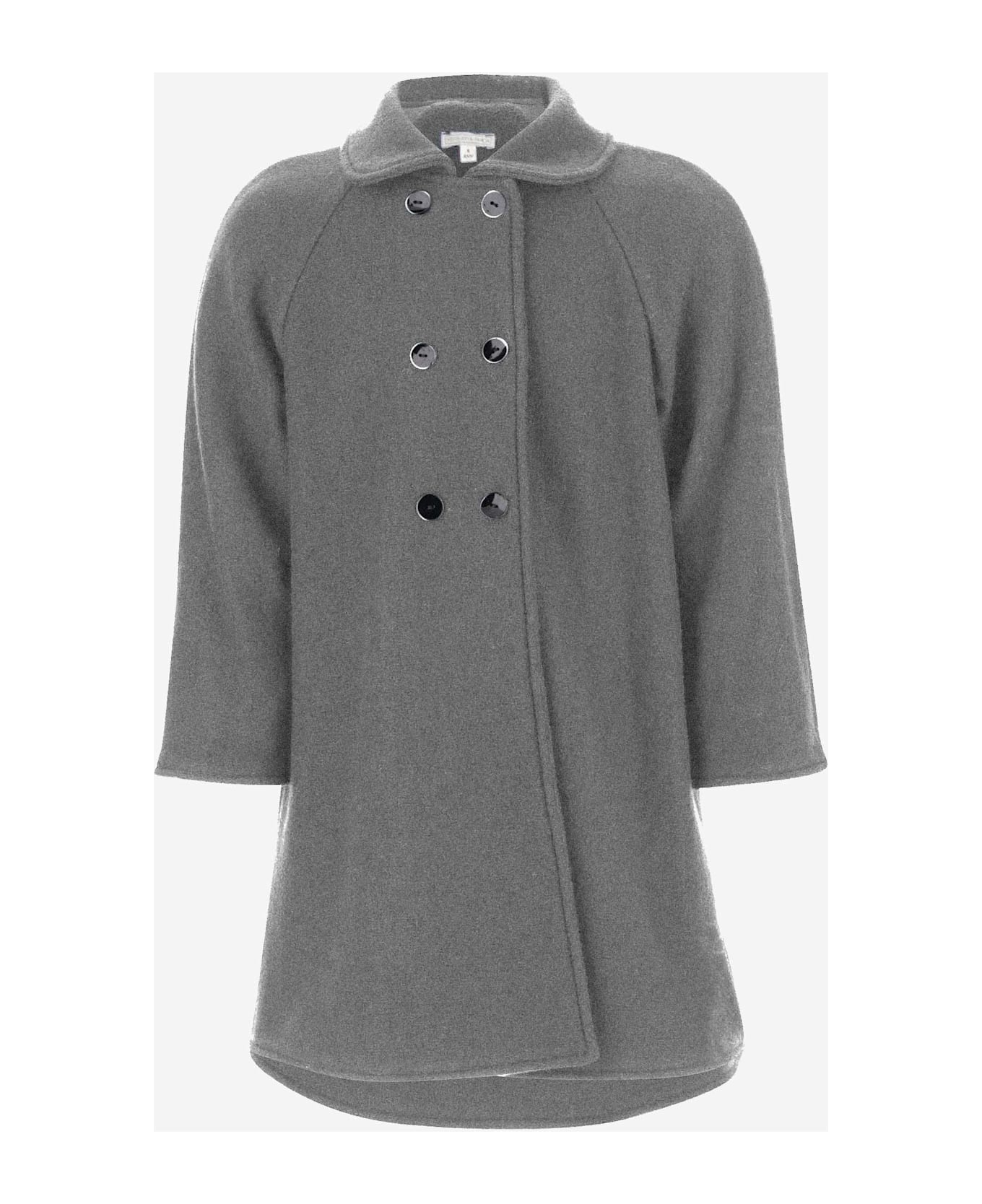 Nicoletta Fanna Double-breasted Wool Coat - Grey
