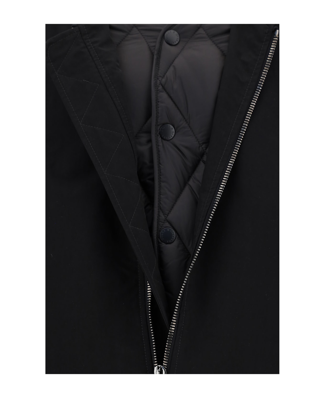 Dolce & Gabbana Bomber Jacket In Technical Fabric - black