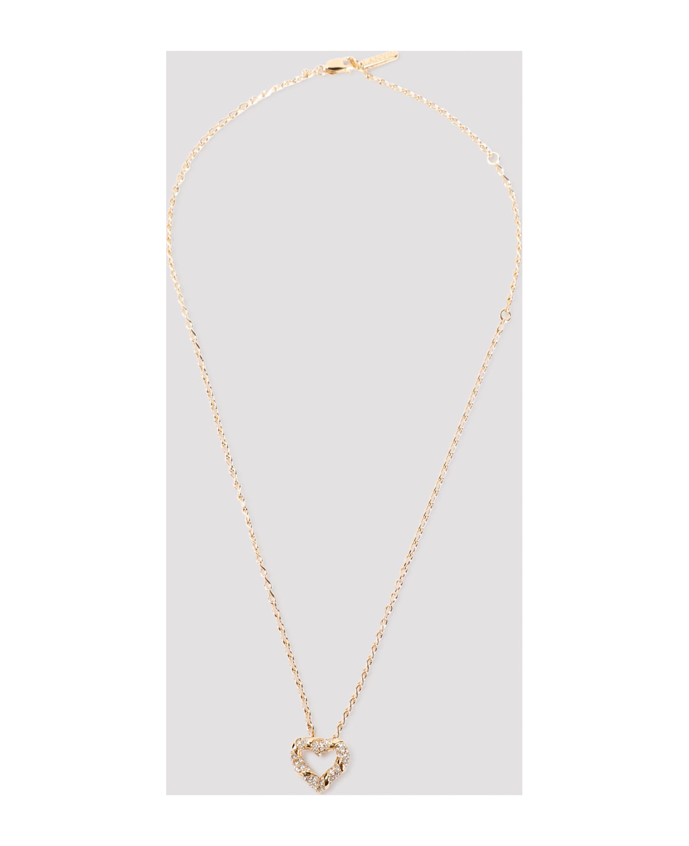 Lanvin Melodie Heart Necklace - Gold Crystal