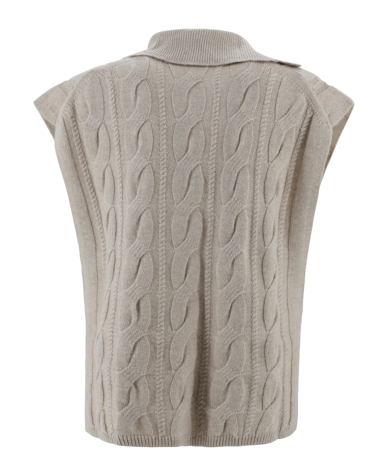 Max Mara Studio Gilet - Beige