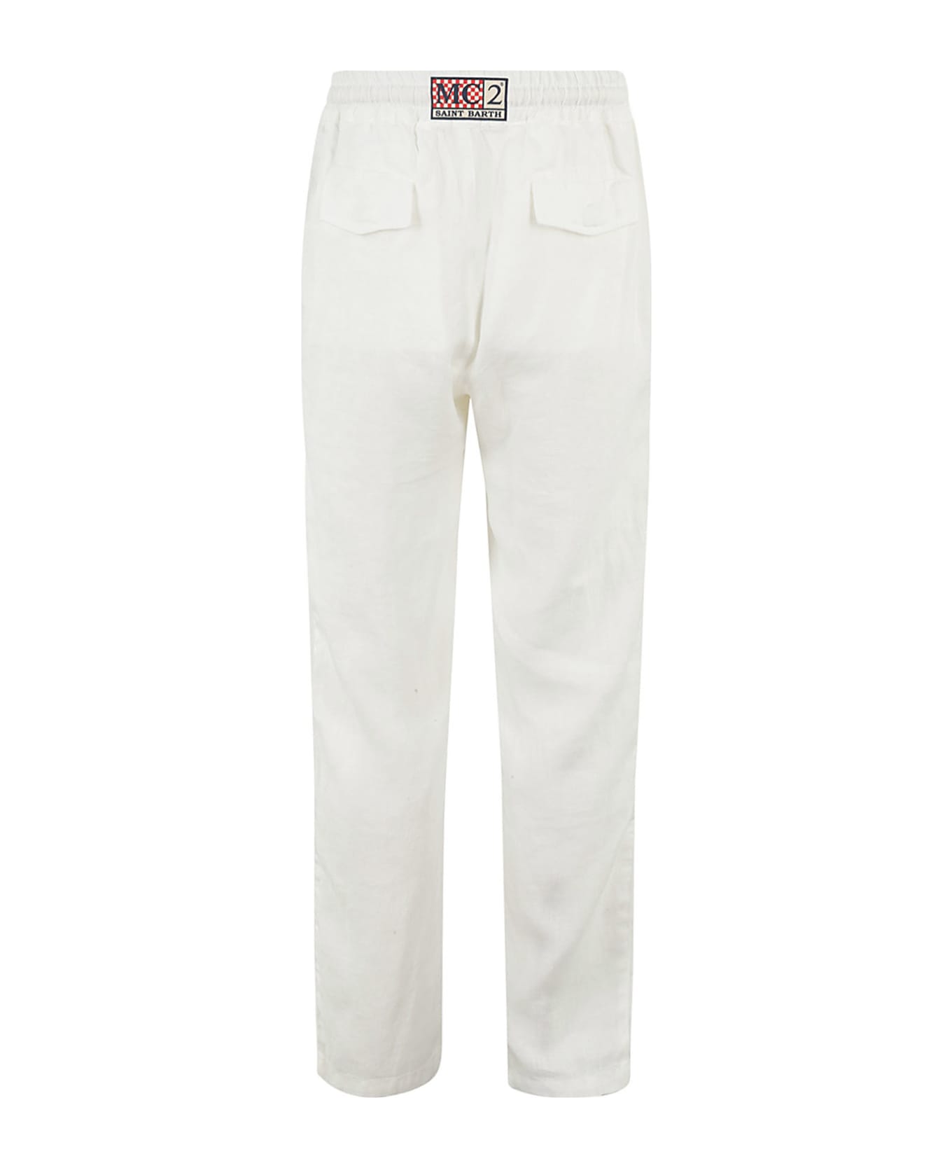 MC2 Saint Barth Pant With Coulisse - White