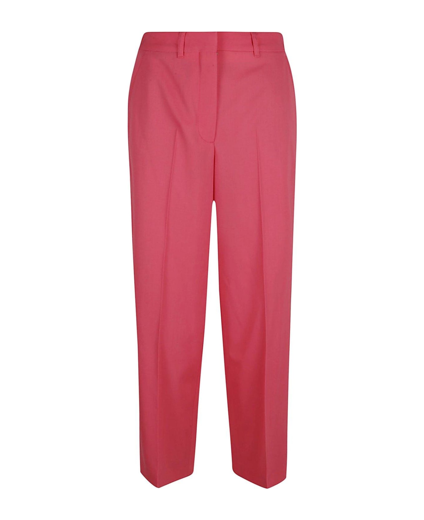 Stella McCartney Straight Leg Pleated Trousers - Watermelon