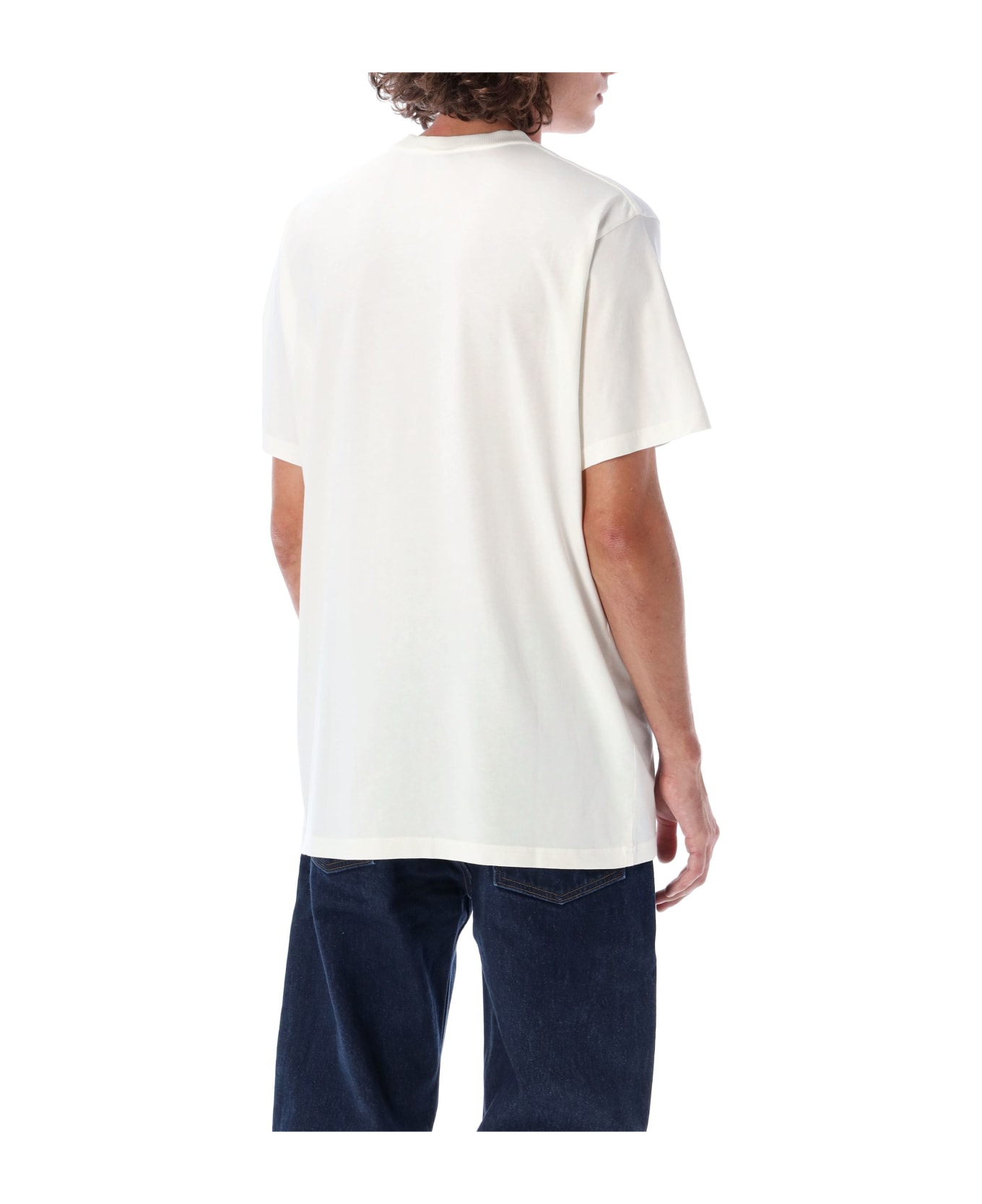 FourTwoFour on Fairfax Regular Fit Logo T-shirt - Bianco