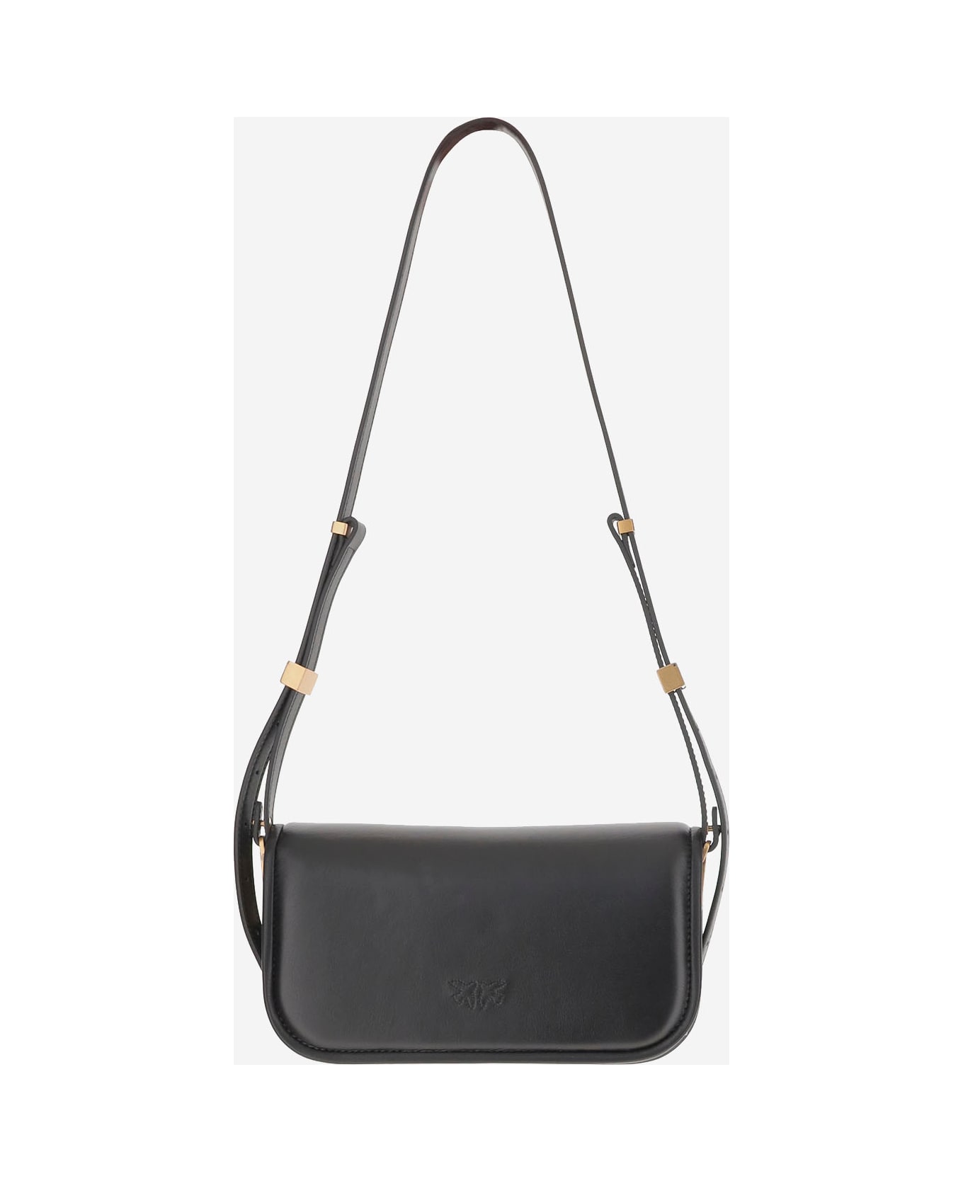 Pinko Love Bag Box Shoulder Bag In Nappa Leather - Black