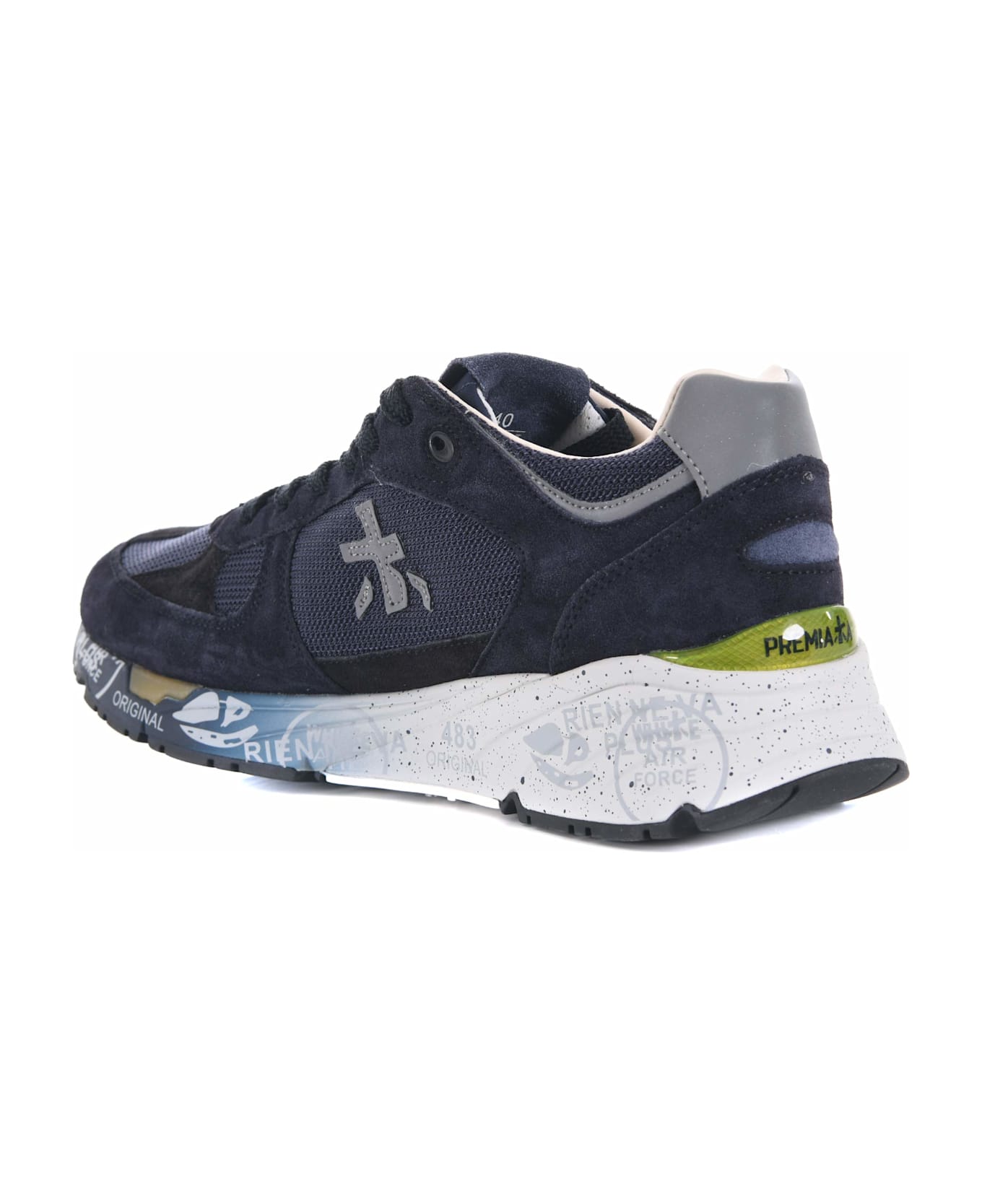 Premiata Mase Sneakers - Black Dark Grey White