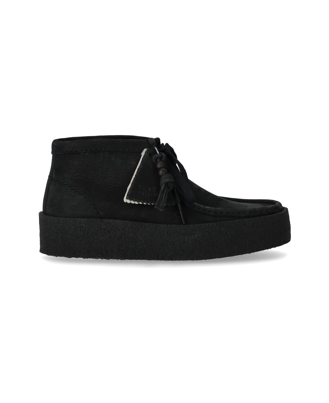 Clarks Wallabee Cup Bt Black Ankle Boot | italist