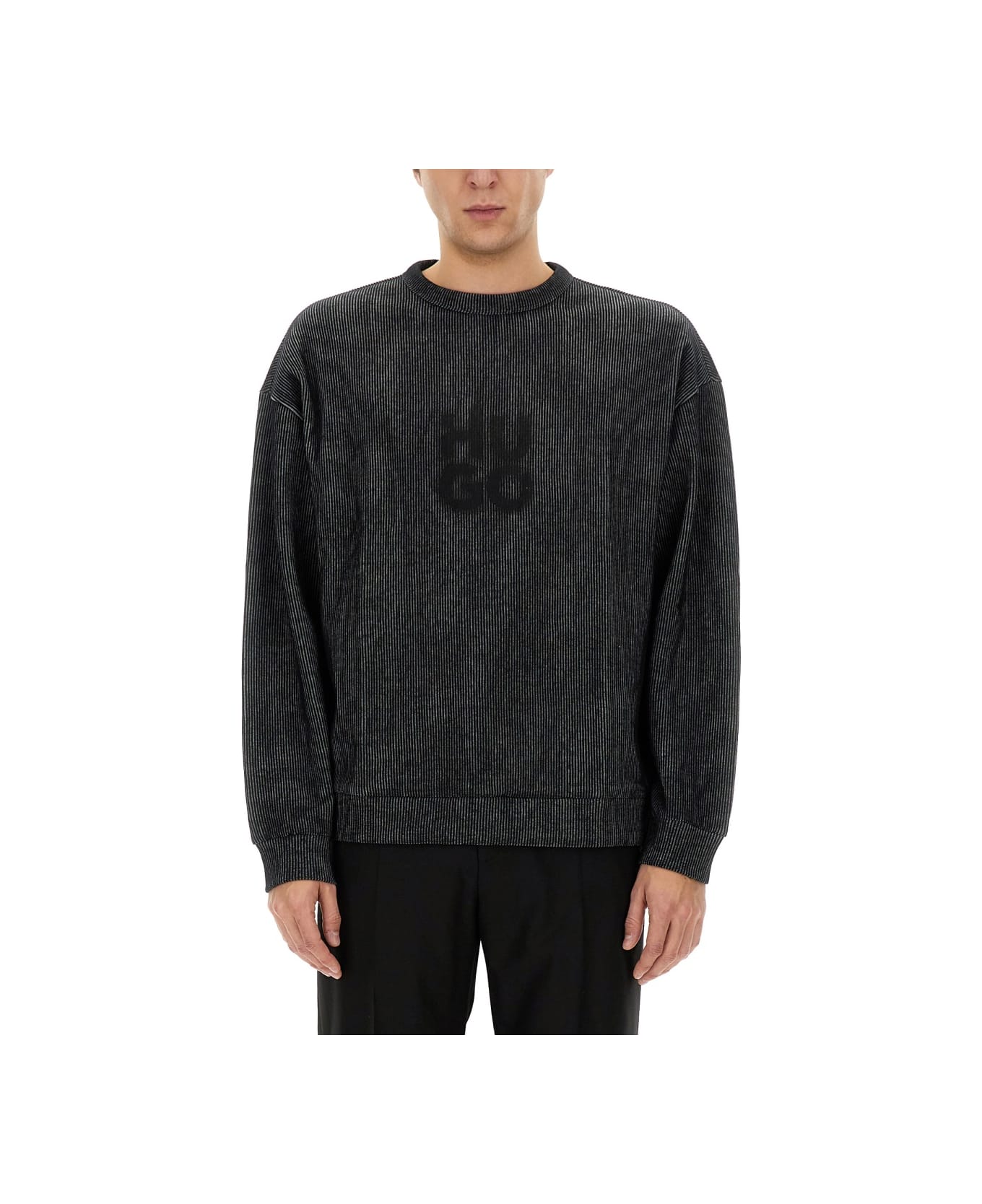 Hugo Boss Sweatshirt With Logo - BLACK