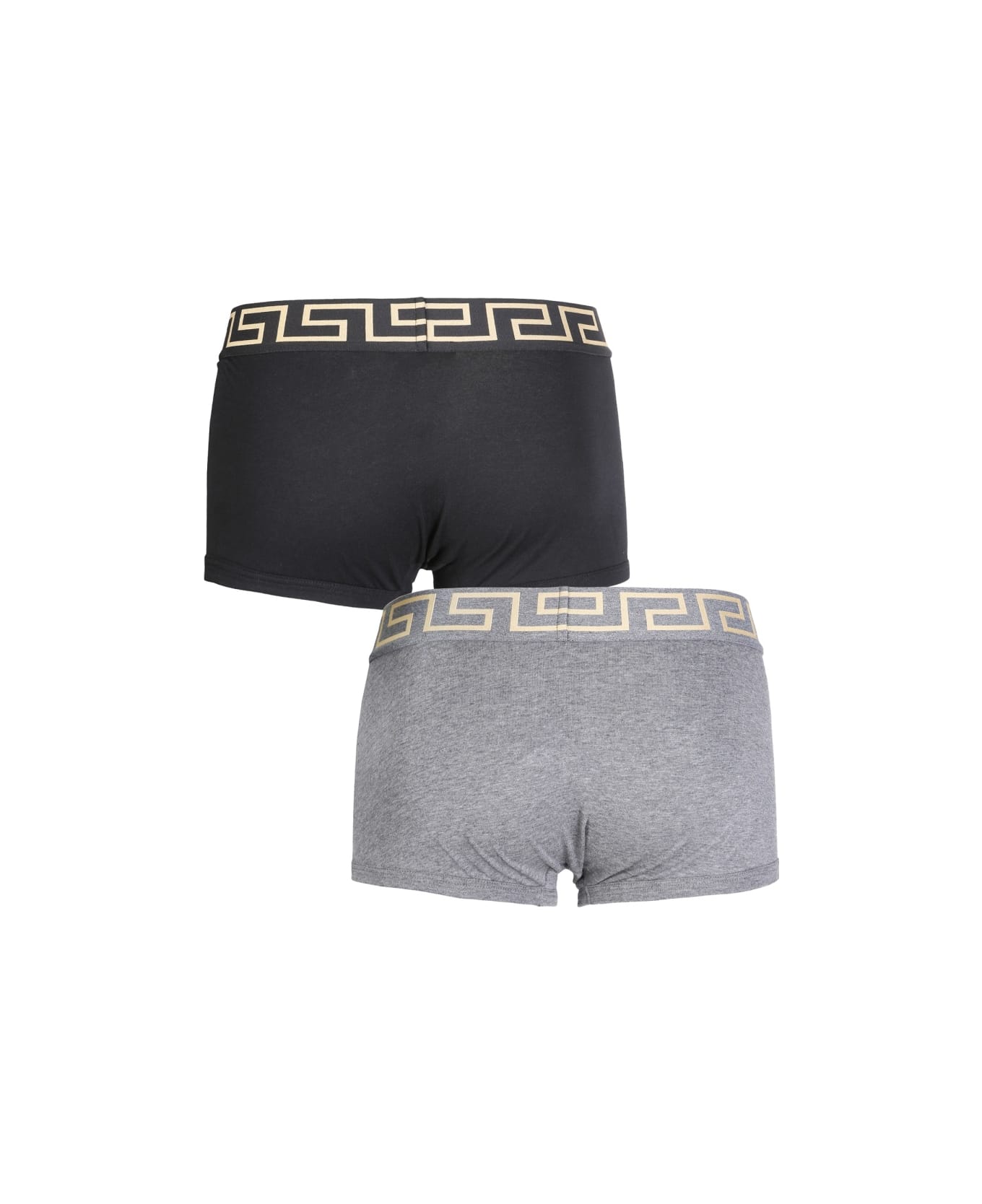 Versace Pack Of Two Boxer Shorts With Greek - MULTICOLOUR