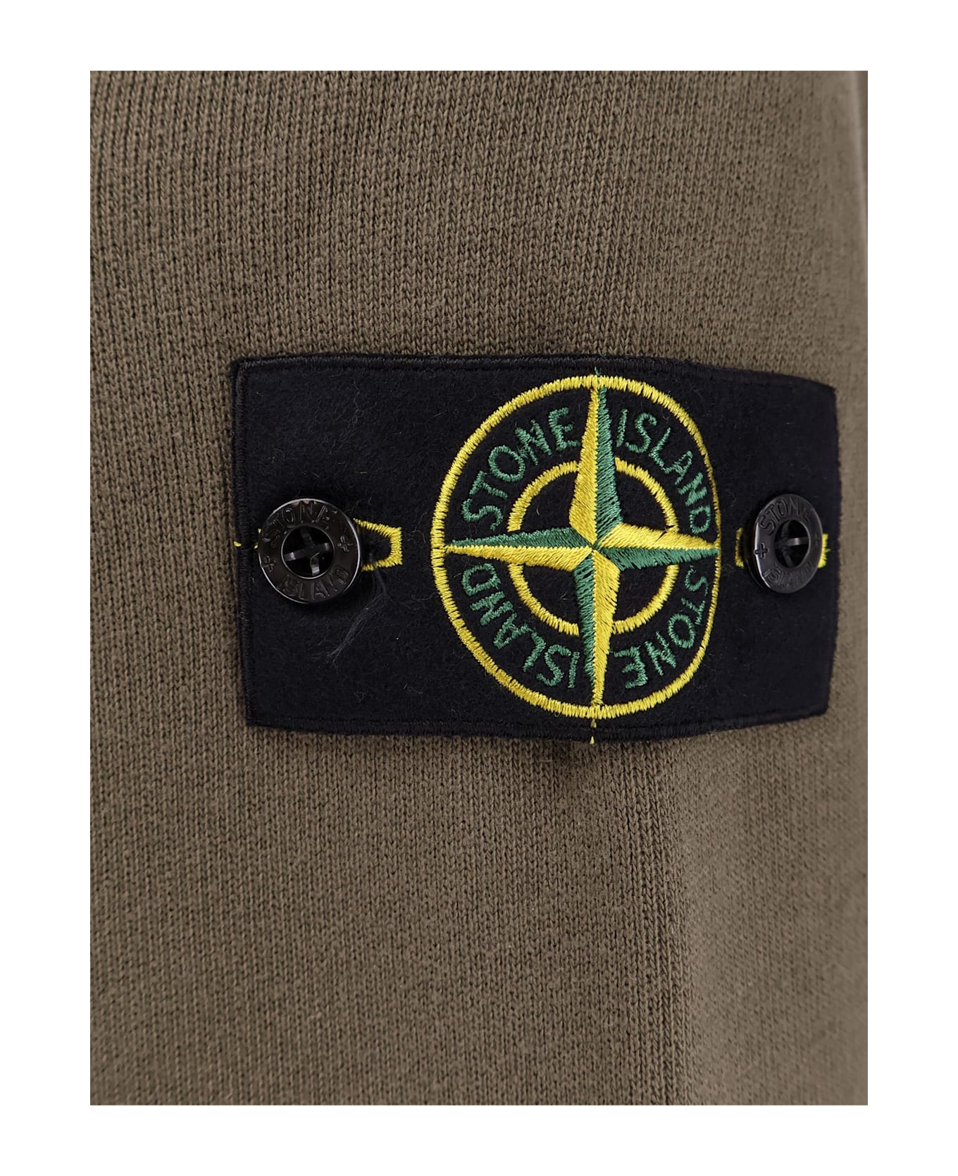 Stone Island Cotton Sweatshirt - Military Green