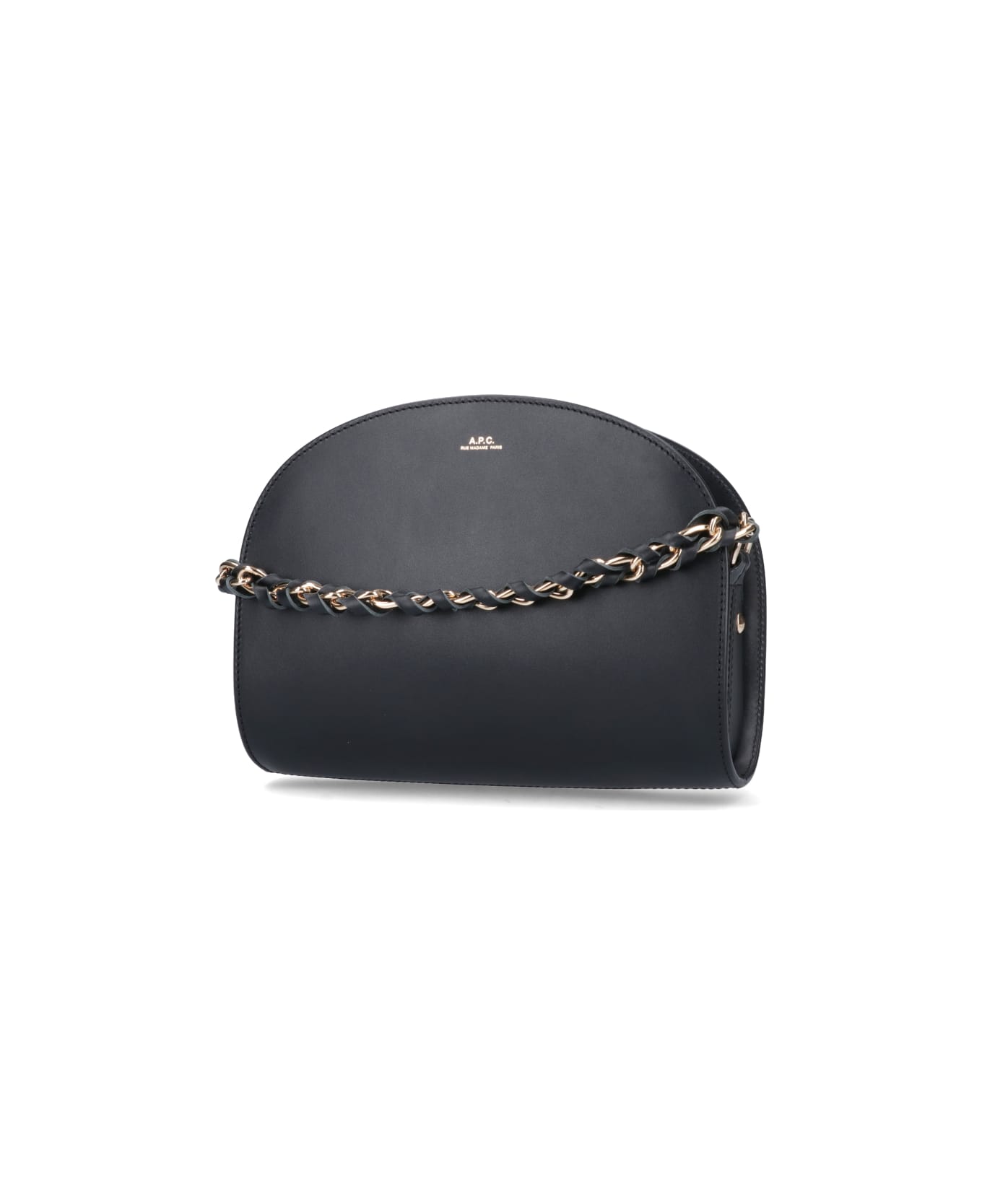 A.P.C. Chain Demi Lune Bag - Black