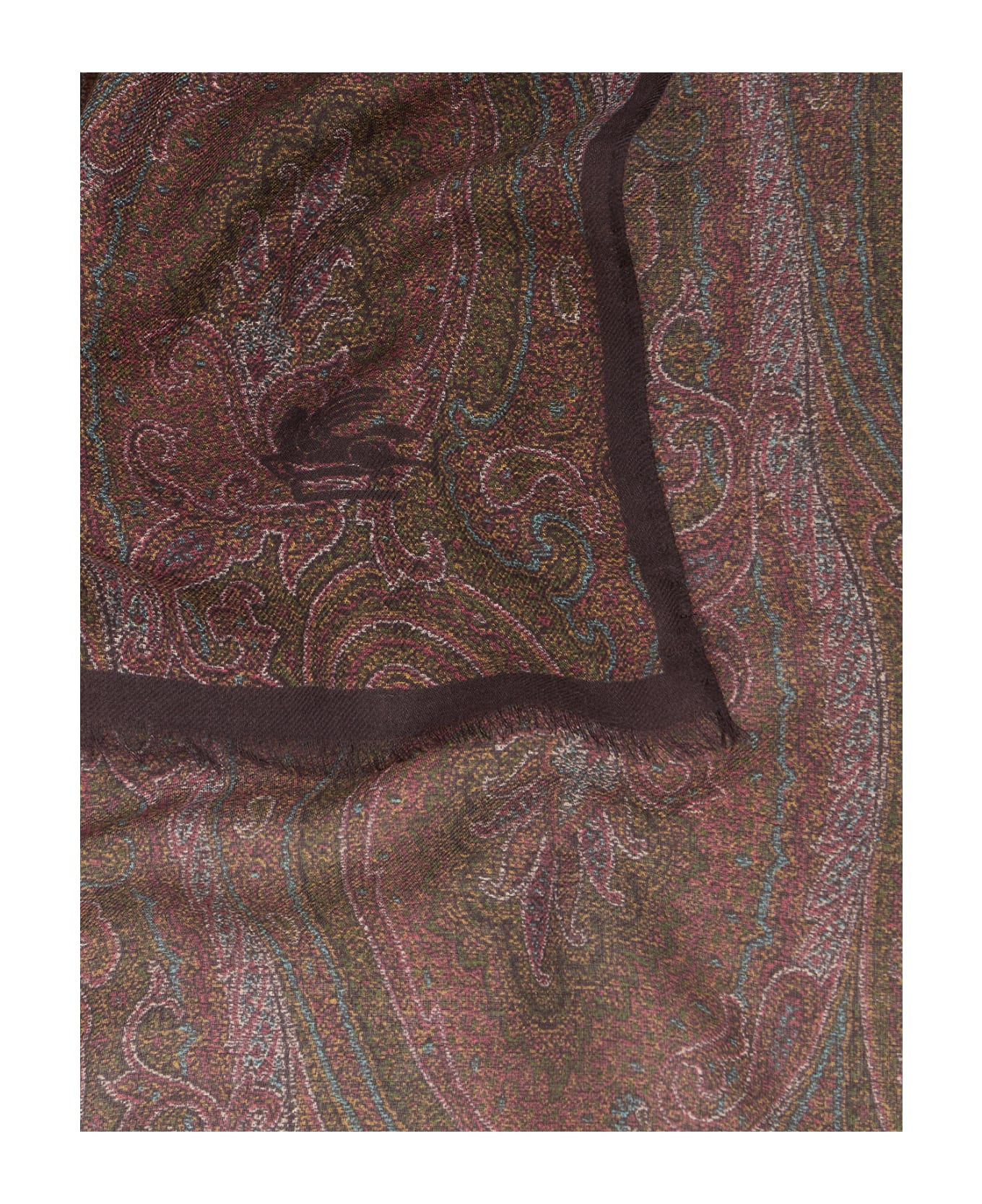 Etro Red Paisley Scarf - Red