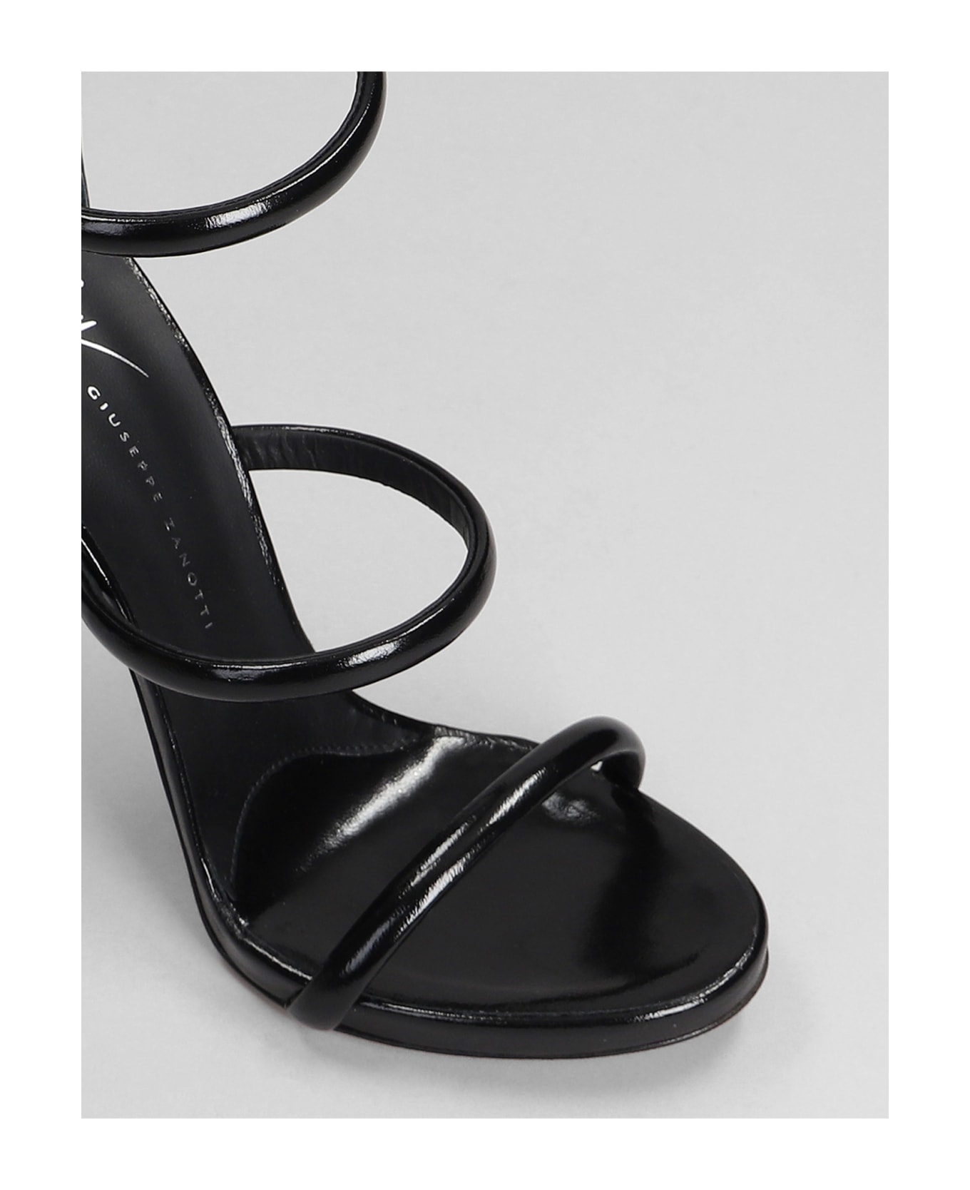 Giuseppe Zanotti Harmony Sandals In Black Patent Leather - black