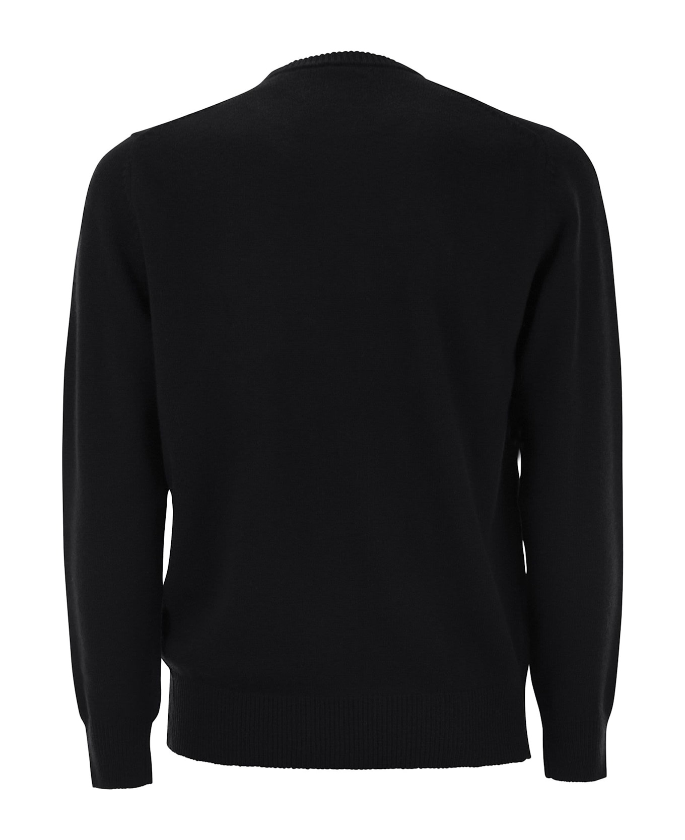 MC2 Saint Barth Gin Tonic Wool And Cashmere Blend Jumper - Black