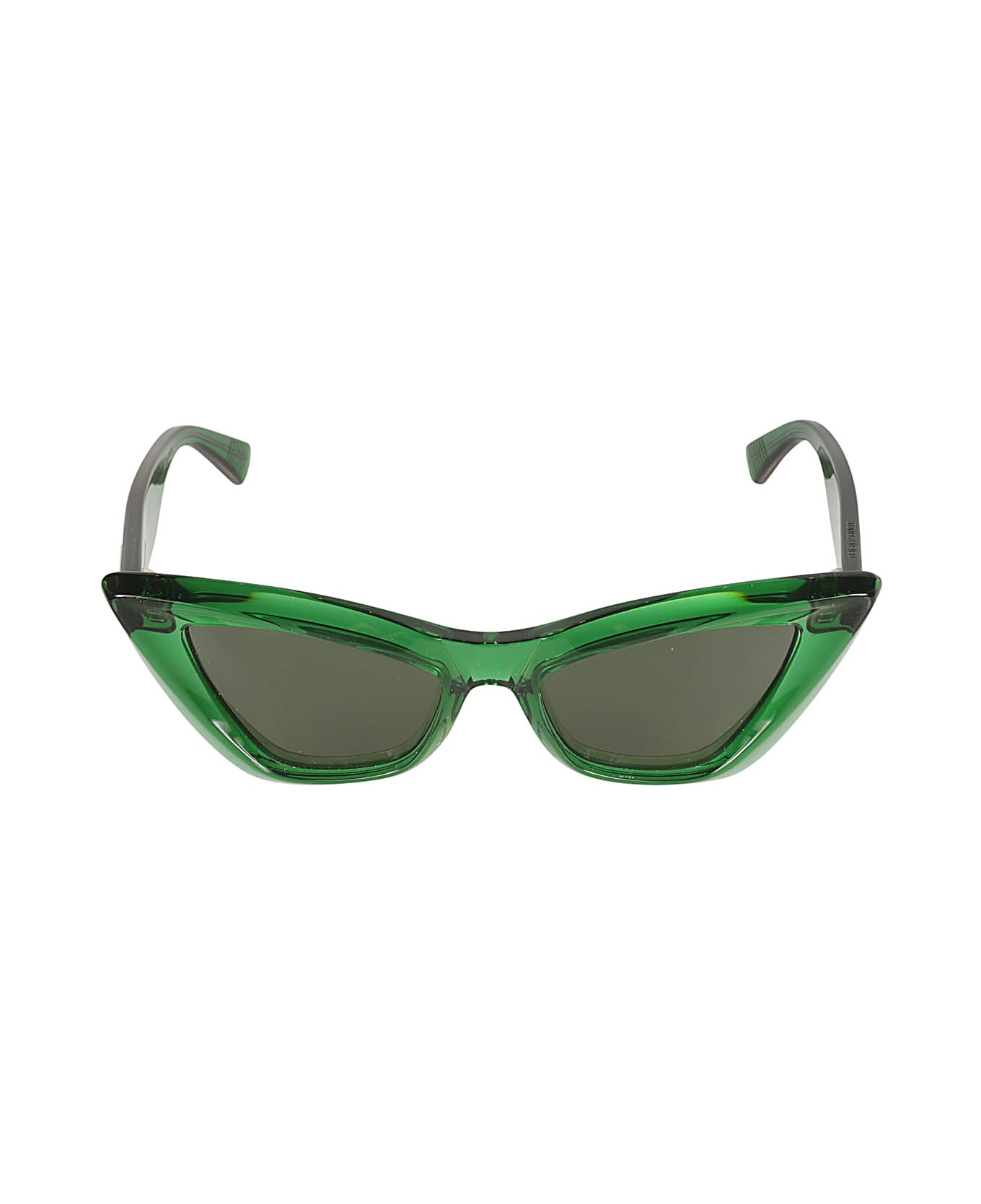 Bottega Veneta Eyewear Cat Eye Frame Sunglasses - Green
