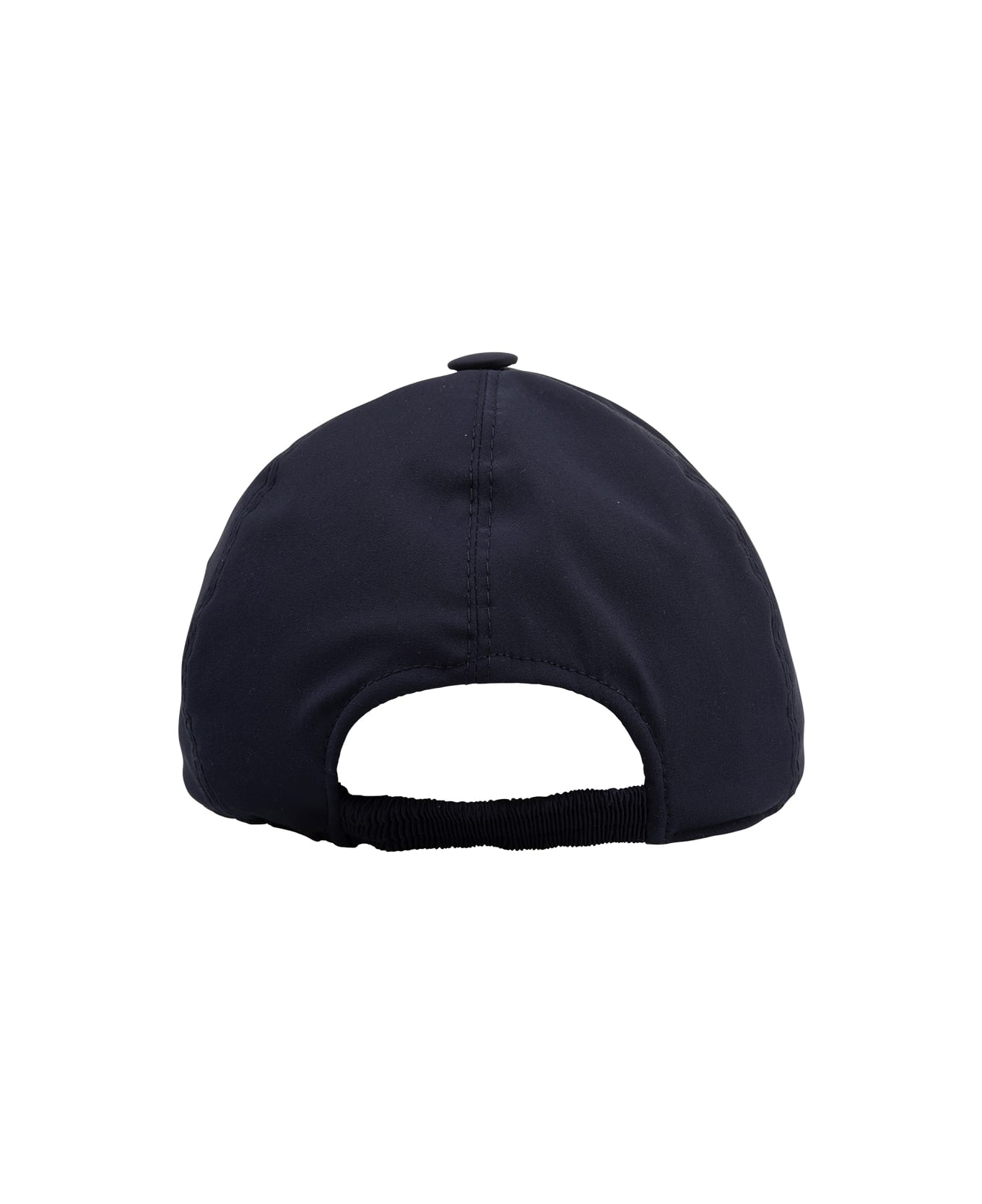 Fedeli Man Navy Blue Technical Fabric Baseball Hat - Blue
