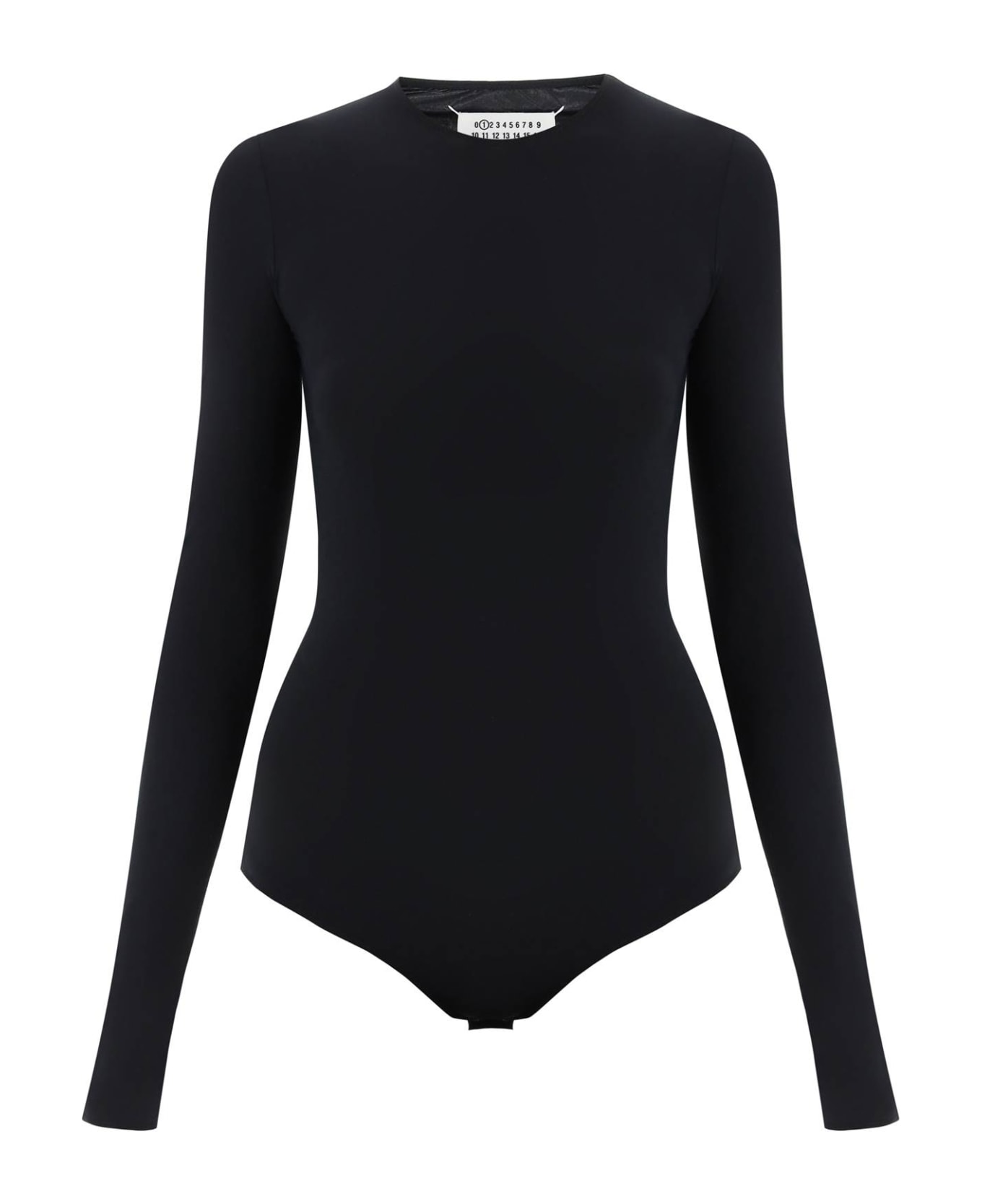 Maison Margiela Long Sleeve Jersey Bodysuit - Black