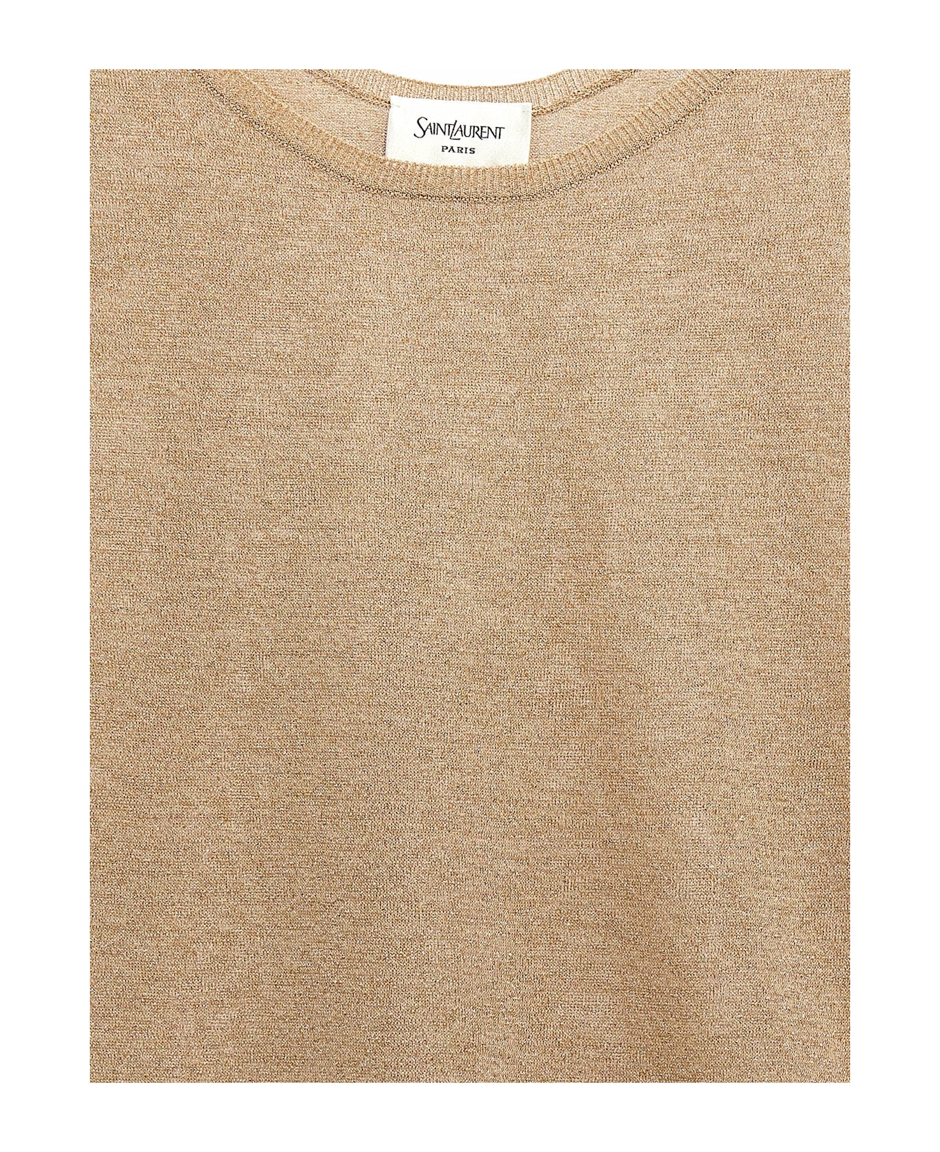 Saint Laurent Lamé Top - GOLD
