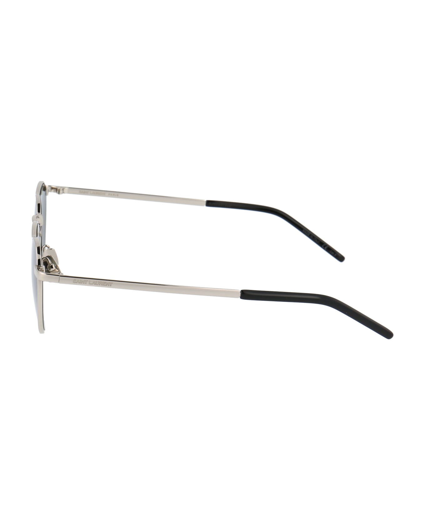 Saint Laurent Eyewear Sl 301 Loulou Sunglasses - 001 SILVER SILVER GREY