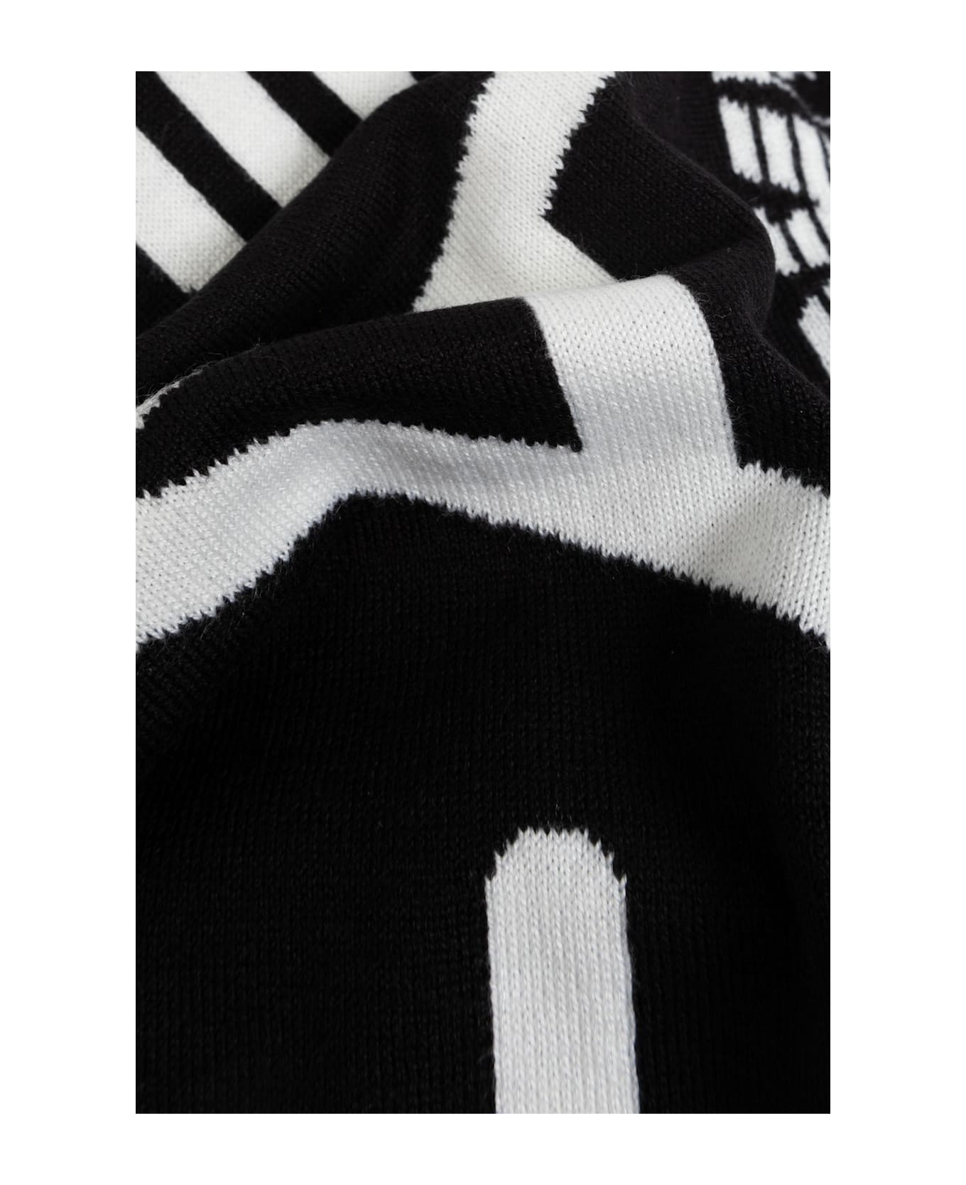 EA7 Emporio Armani Scarf With Logo - Black