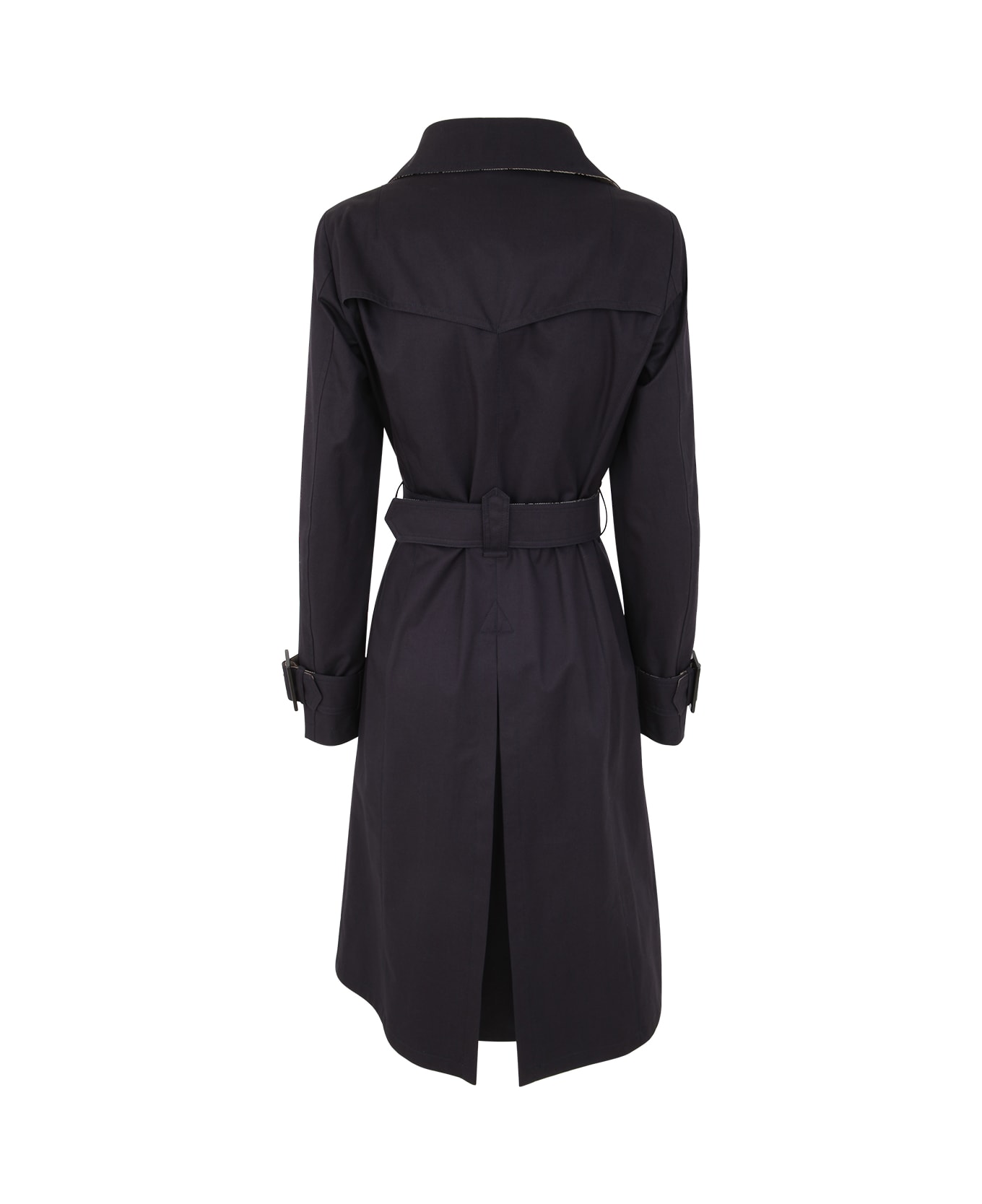 Herno Delan Double Breasted Trench - Navy Blue
