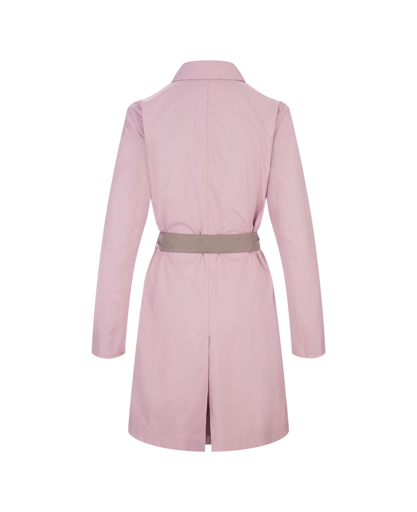 Kiton Pink And Sand Reversible Trench Coat - Pink