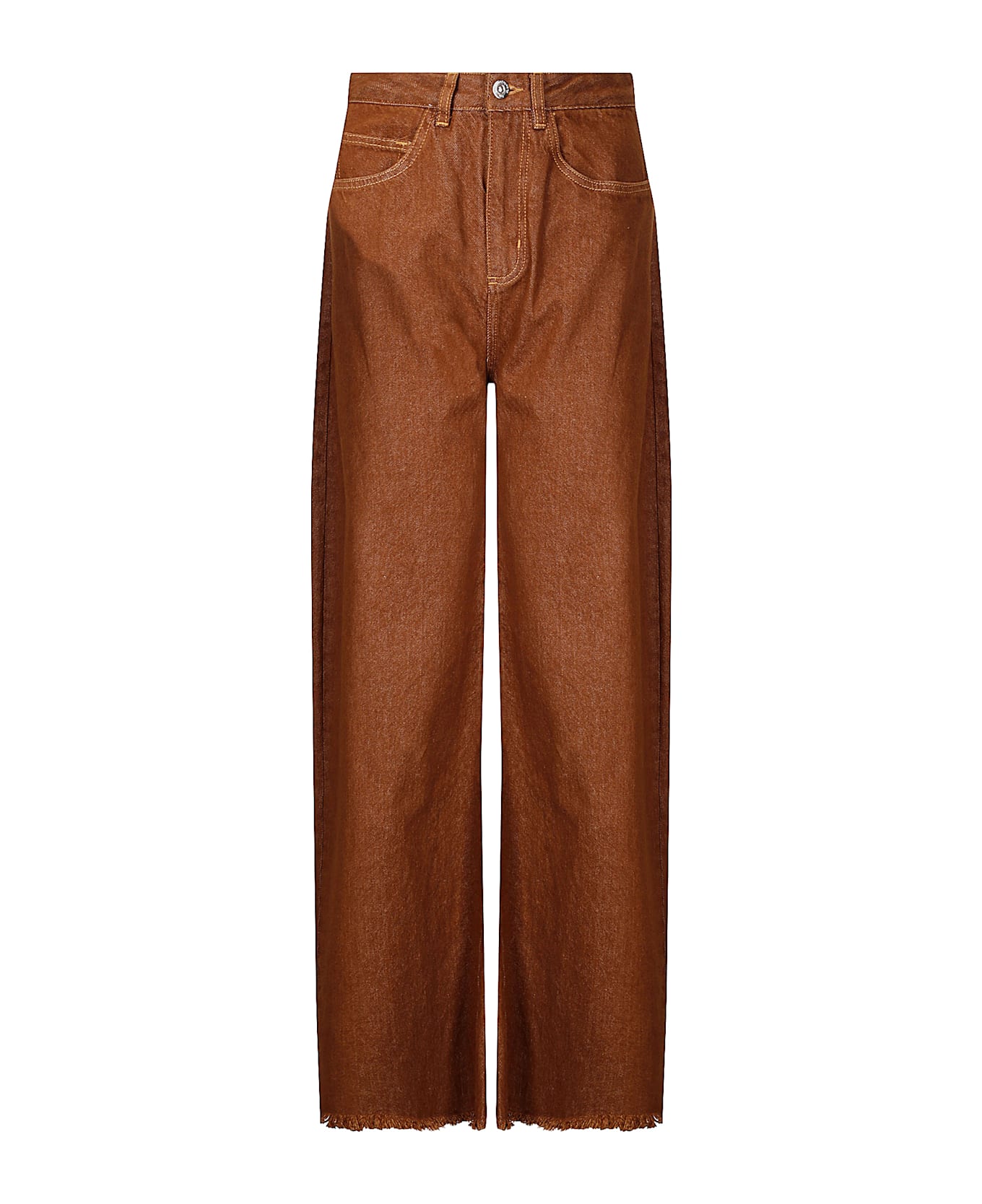 Marques
Almeida Brown Denim Boyfriend Trousers - BROWN