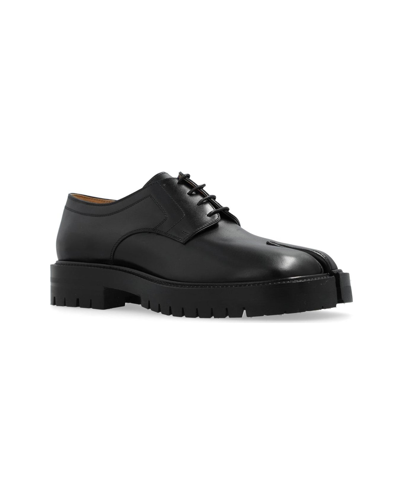 Maison Margiela Tabi Toe Lace Up Shoes - BLACK