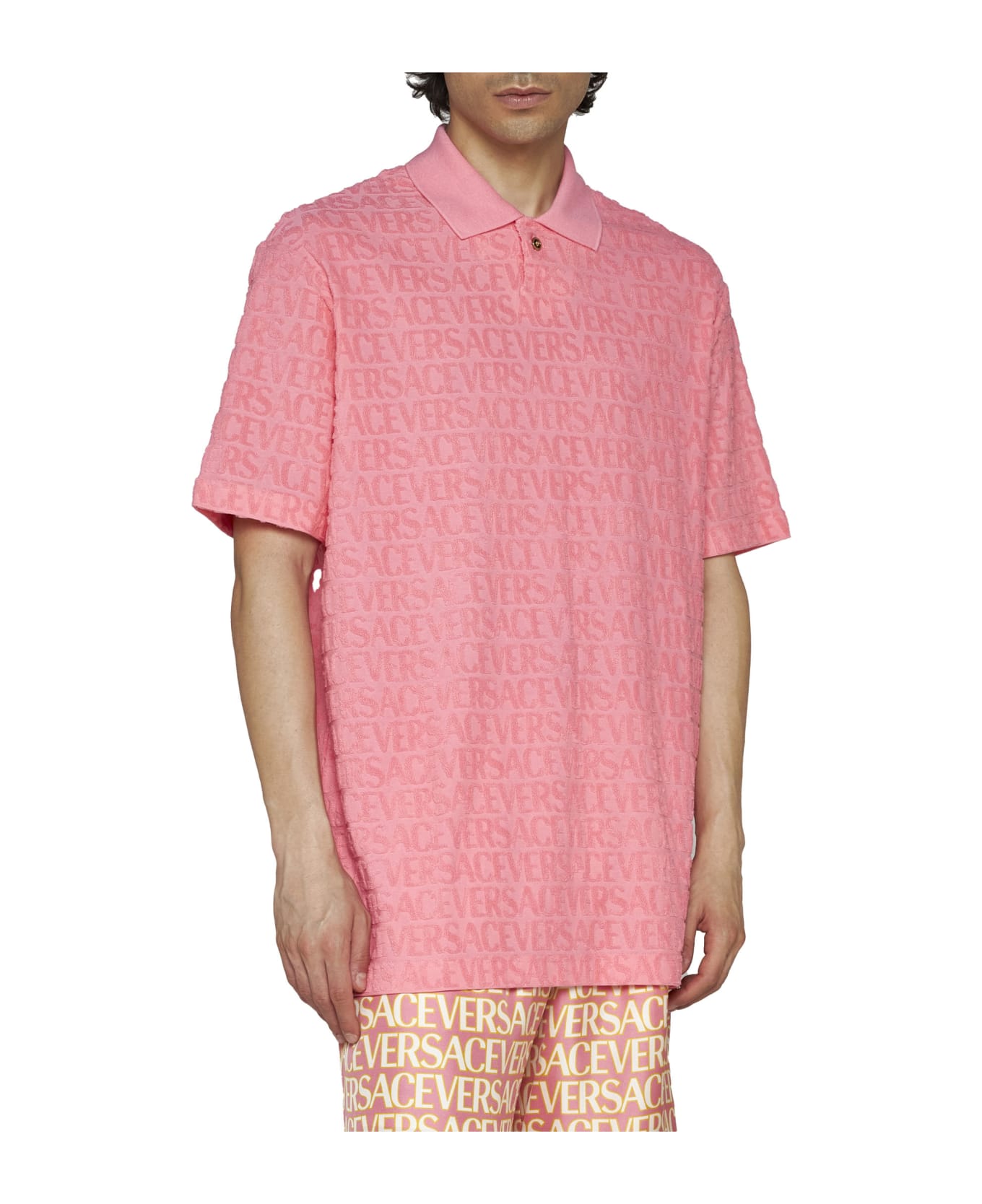 Versace Polo Shirt - Pastel pink