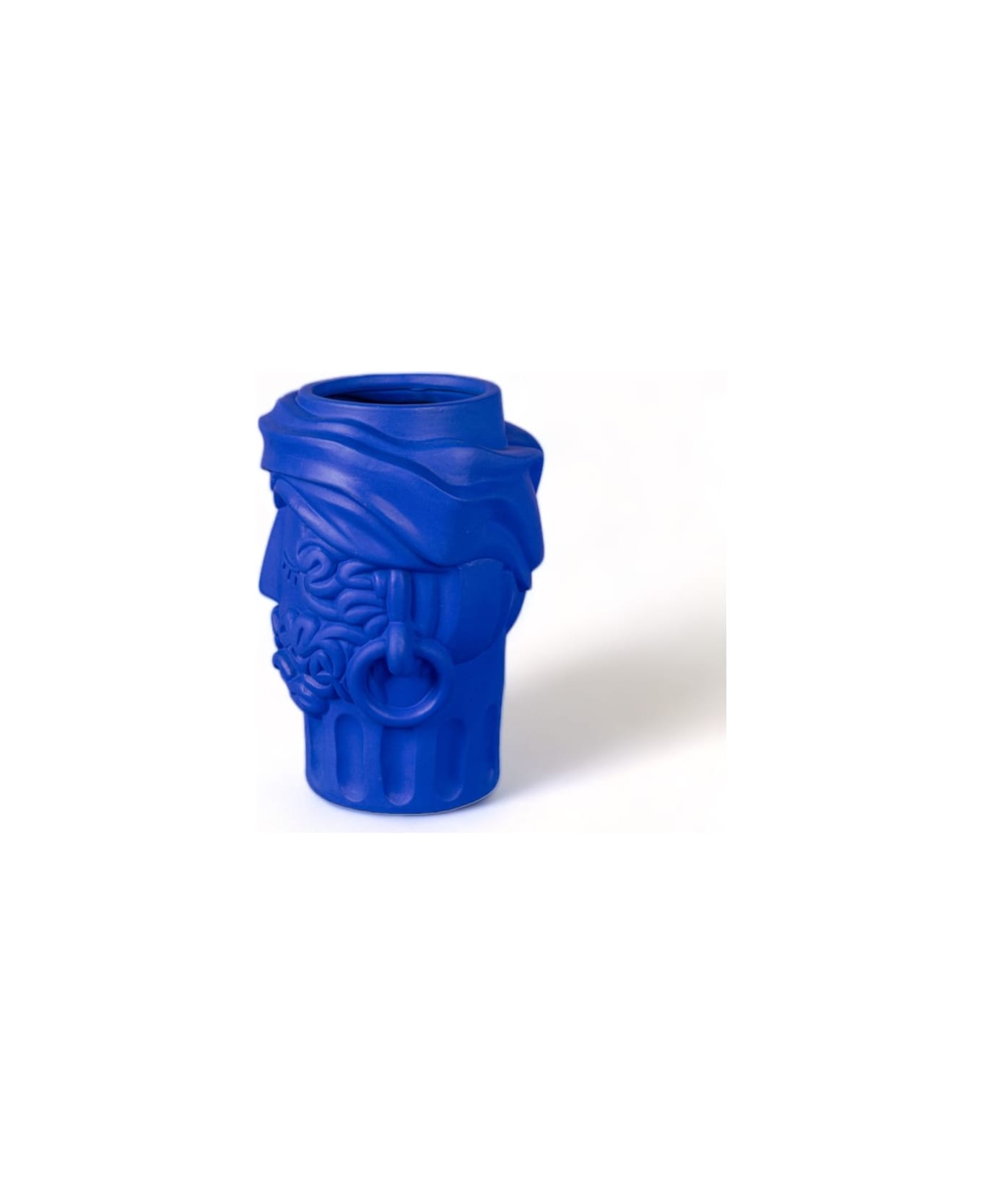 Seletti Vaso In Terracotta Man - Blu