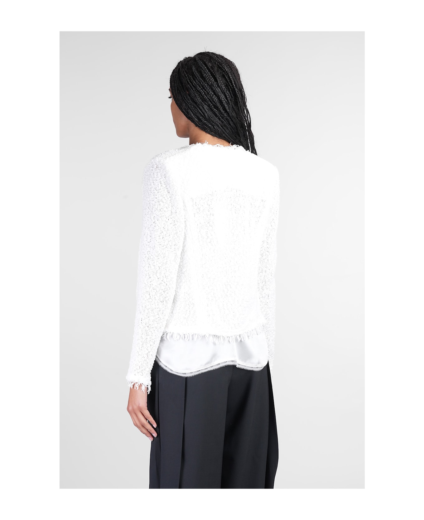 IRO Shavani Casual Jacket In White Cotton - white