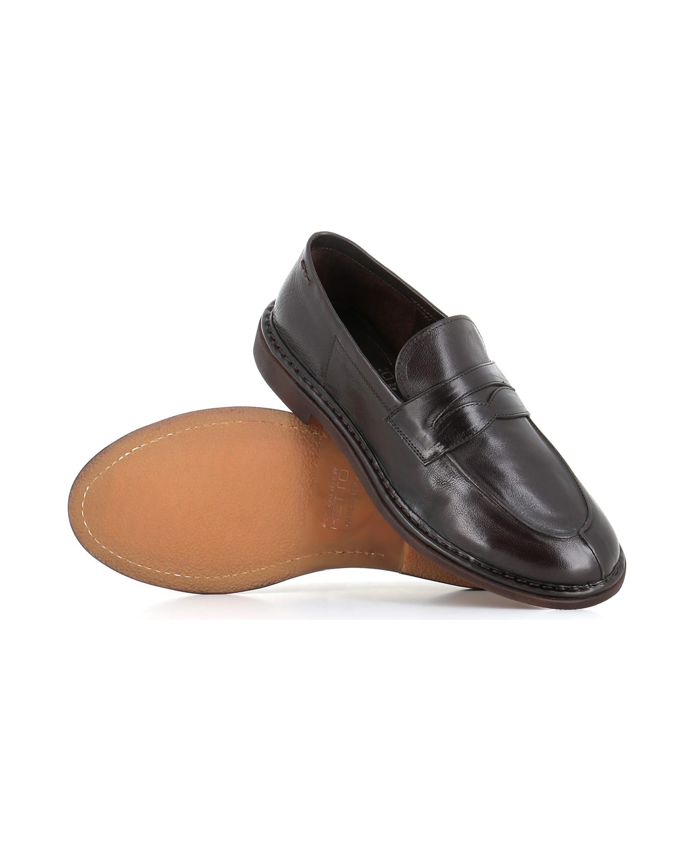 Alexander Hotto Loafer 65043 - Brown ローファー＆デッキシューズ
