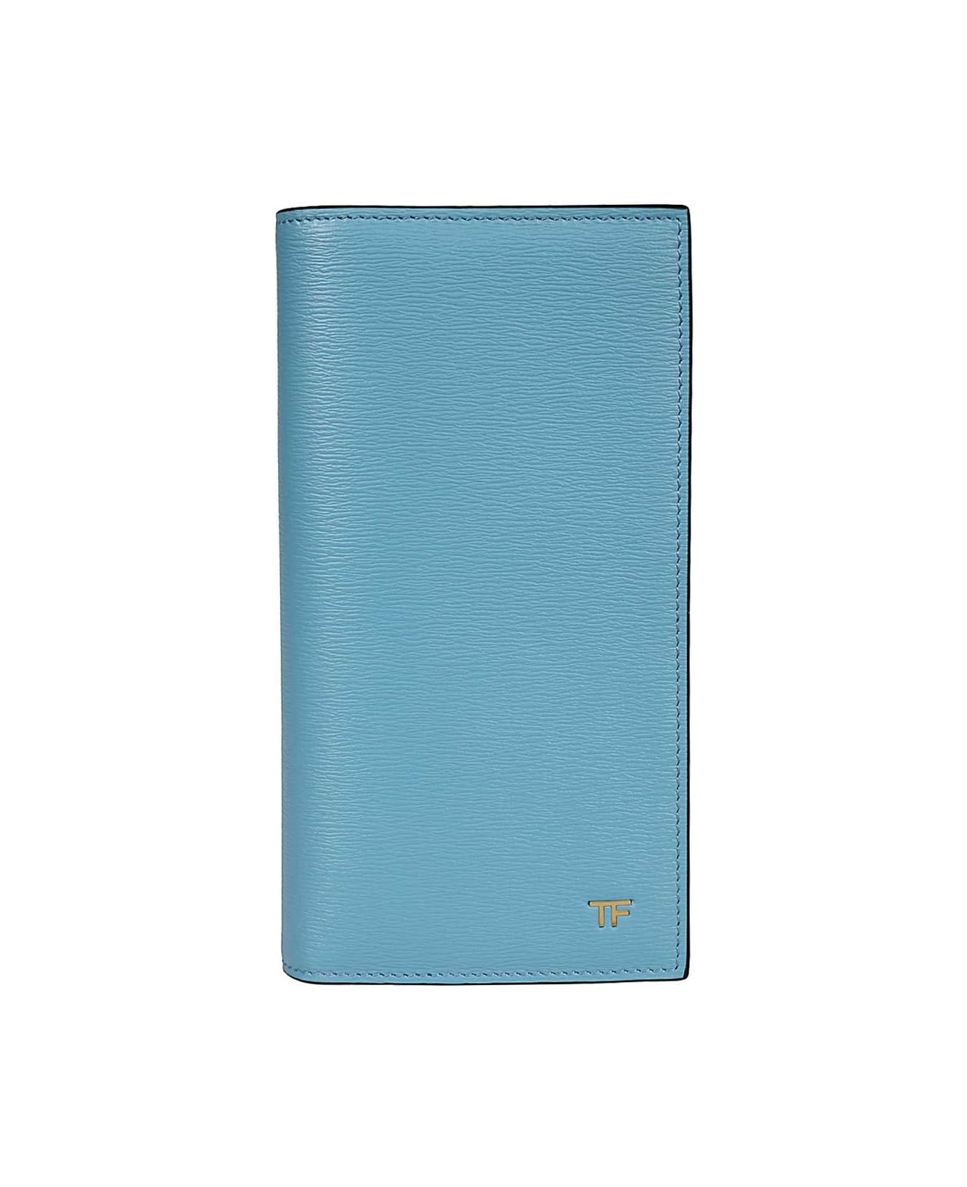 Tom Ford Leather Wallet - Light Blue 財布