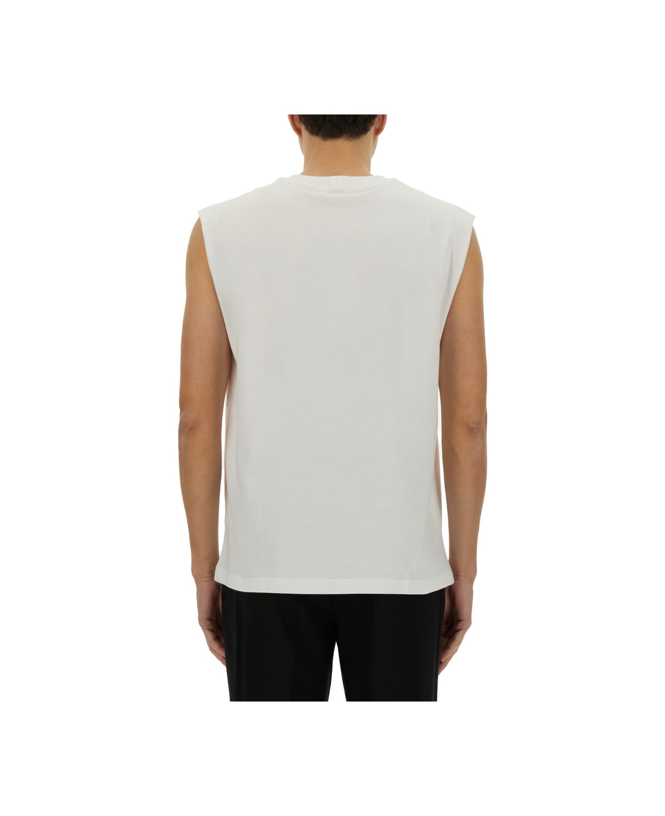 Helmut Lang Embossed Logo Tank Top - J Optic White