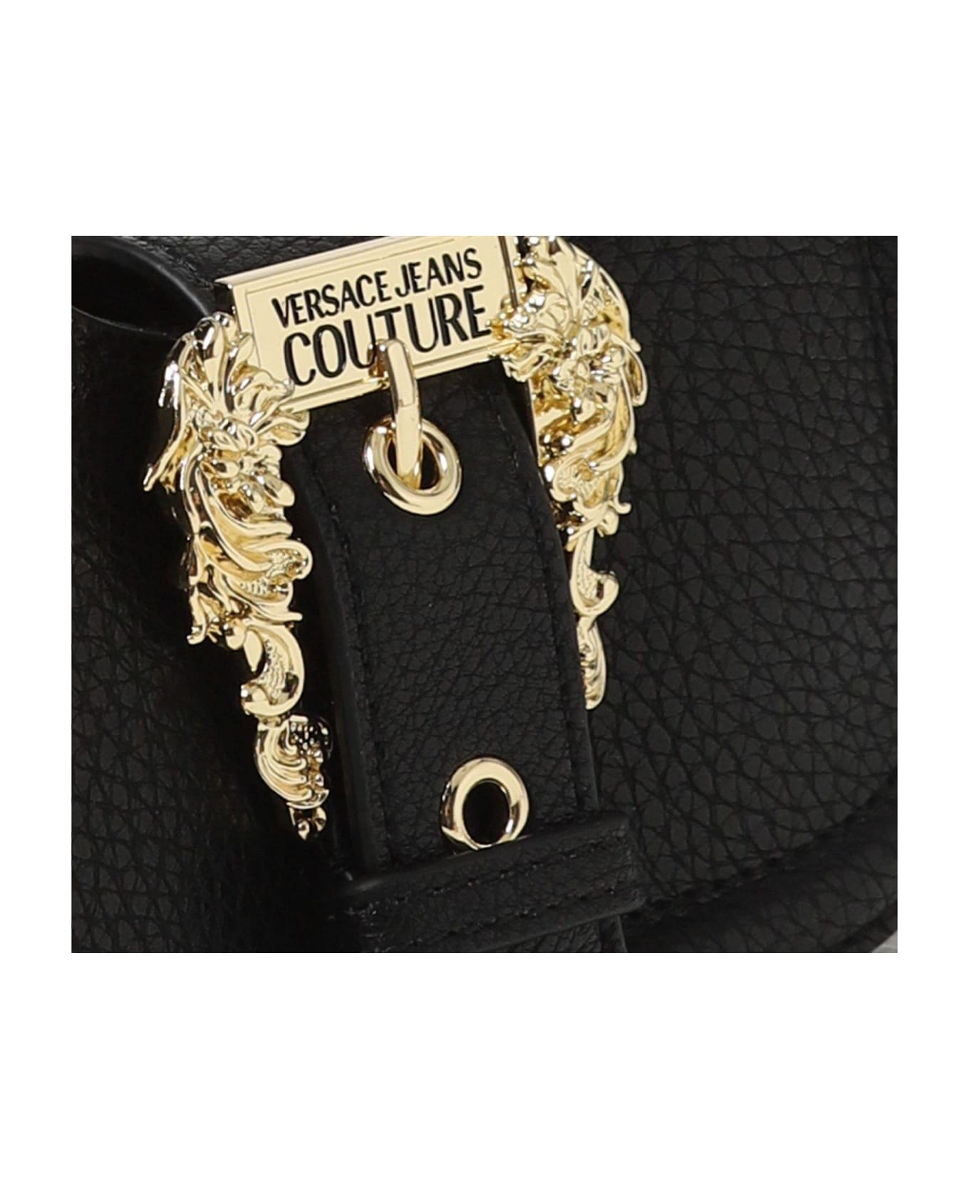Versace Jeans Couture Couture Barocco-buckle Chain-linked Mini Bag - NERO