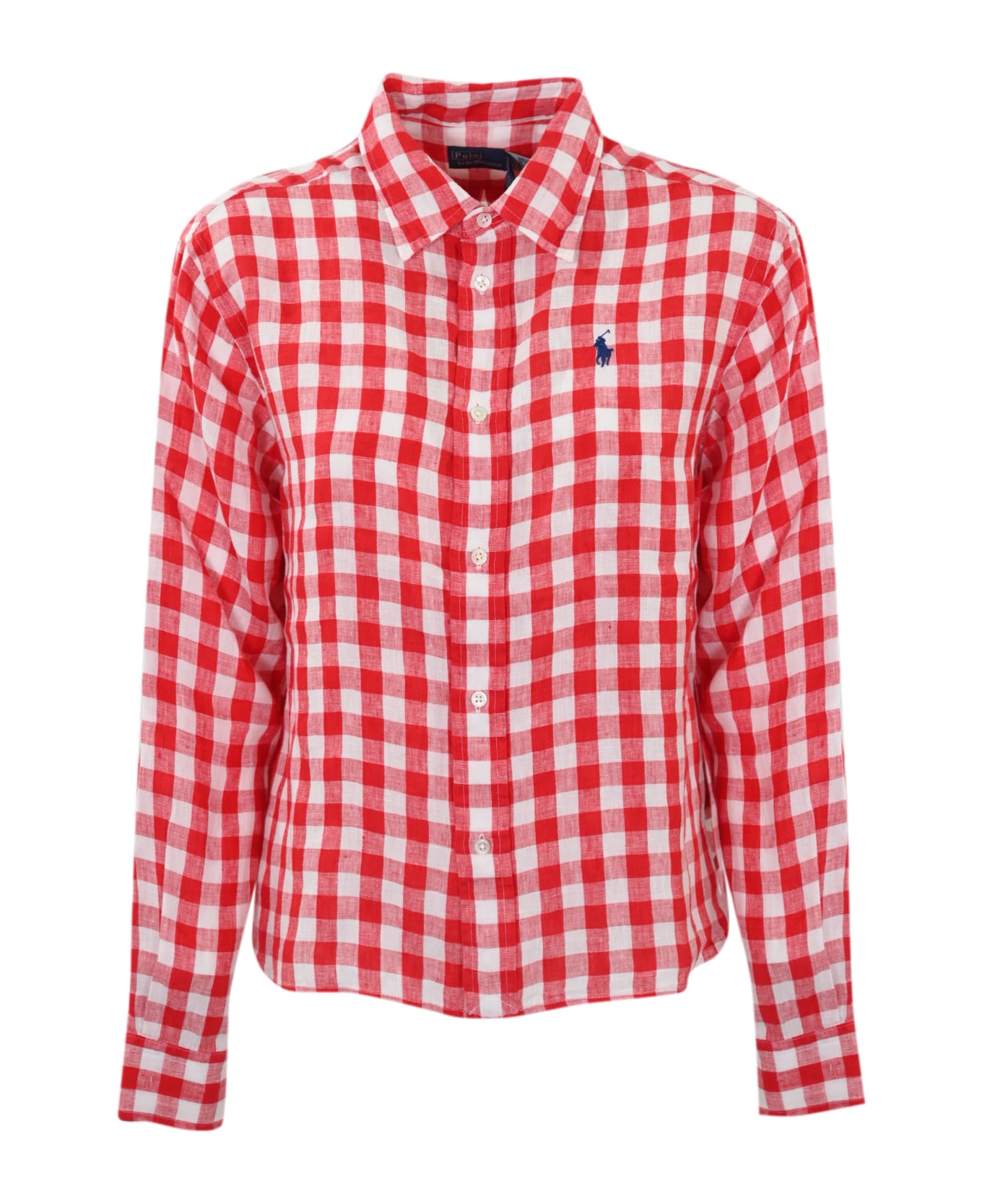 Polo Ralph Lauren Checked Linen Shirt - Rosso