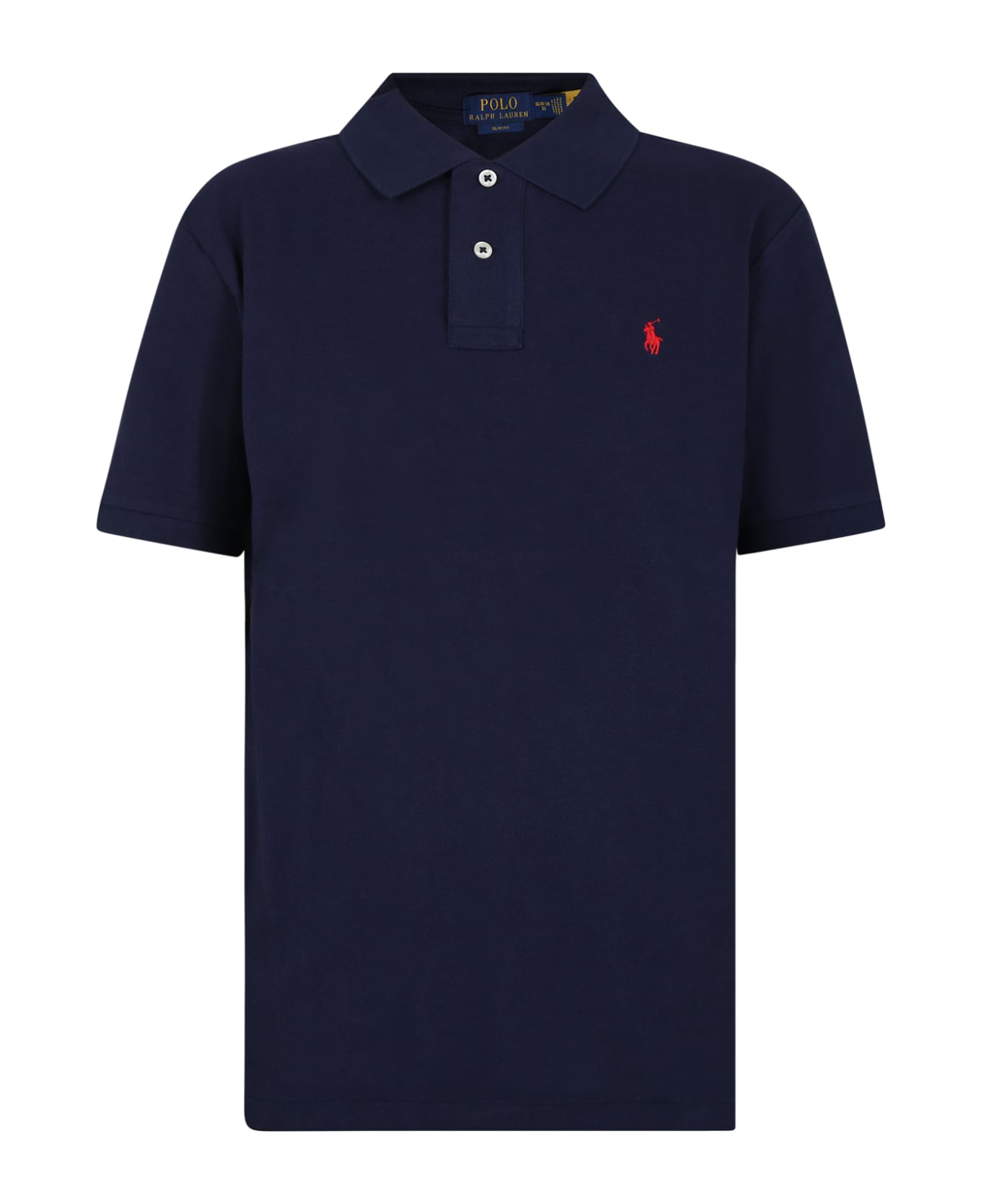 Ralph Lauren Blue Polo Shiirt For Boy With Iconic Pony - Blue