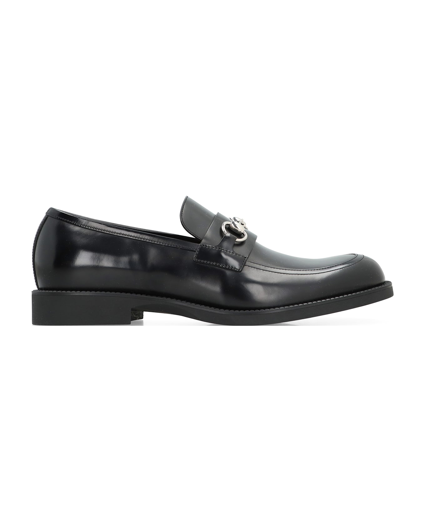 Gucci Leather Loafers - black