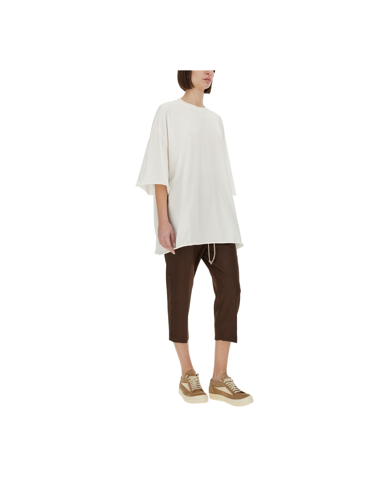 Rick Owens Oversize T-shirt - WHITE