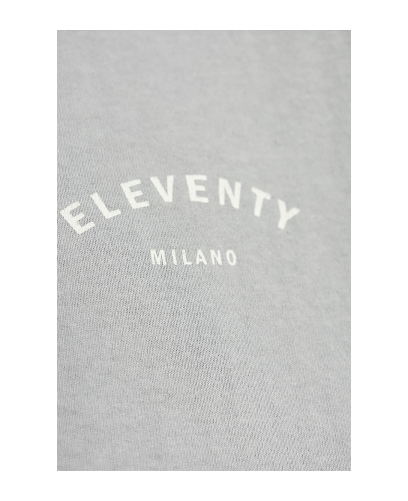 Eleventy T-shirt With Printed Logo - Denim