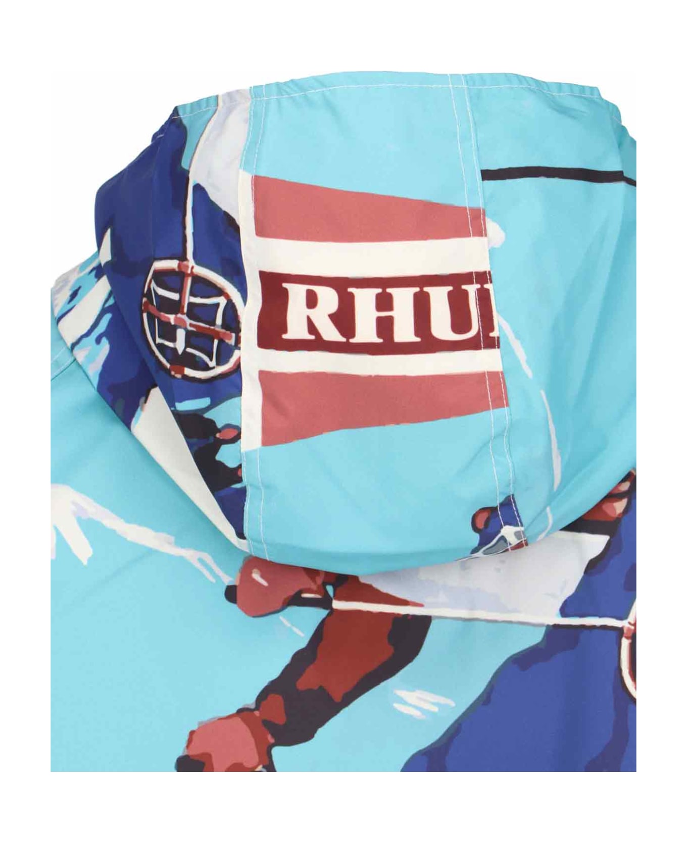 Rhude Technical Hooded Jacket - Light Blue
