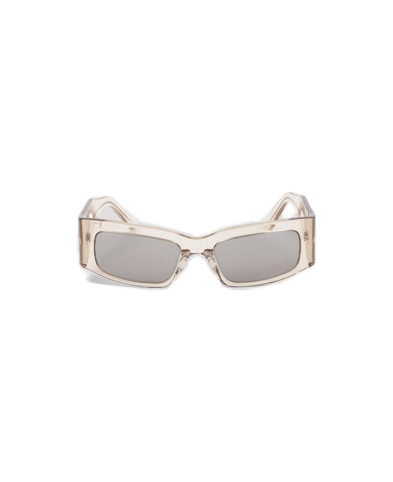 Balenciaga Paper Rectangle Frame Sunglasses - Trasparent Almond