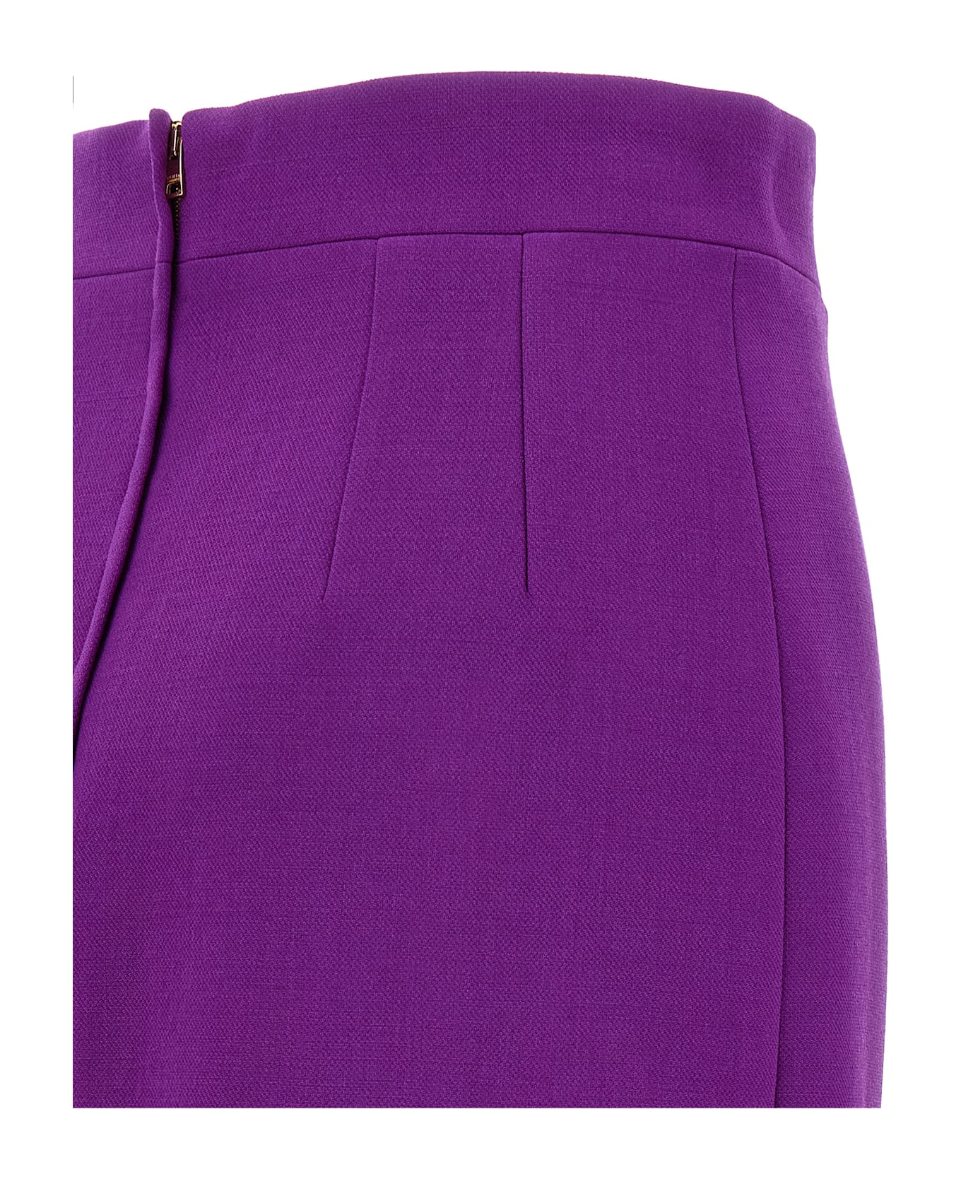 Dolce 
Gabbana Metallic Logo Skirt - Purple